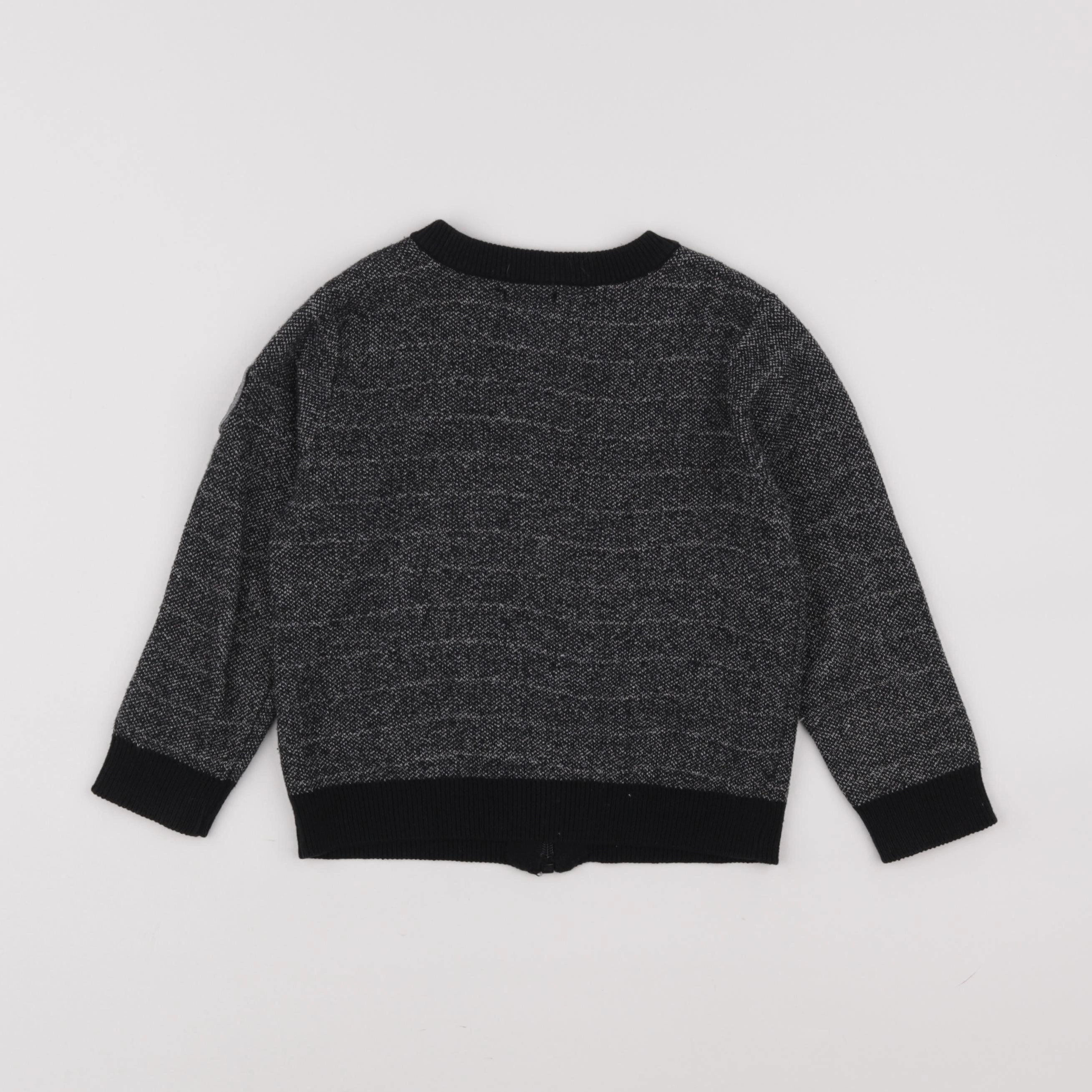 IKKS - gilet gris, noir - 3 ans