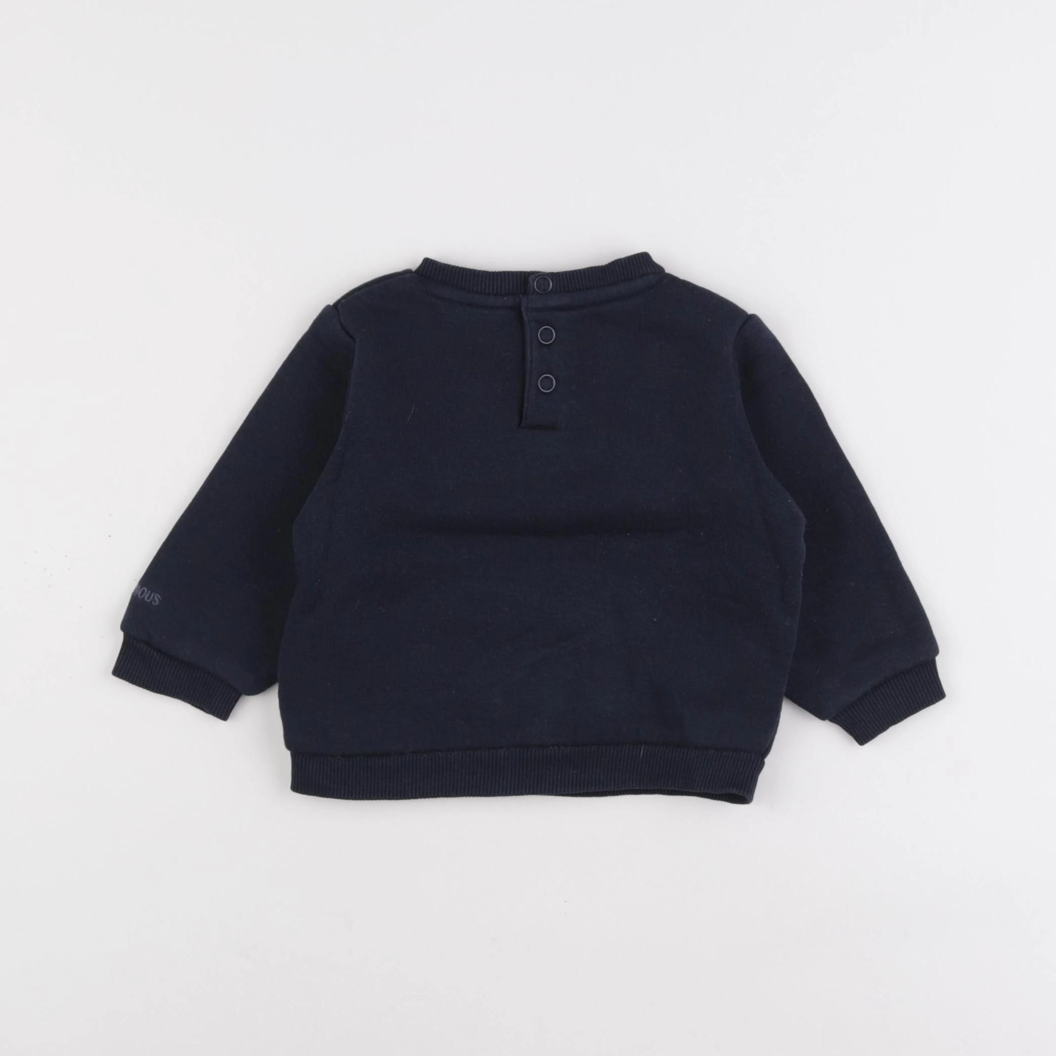 Tape à l'oeil - sweat bleu - 9 mois