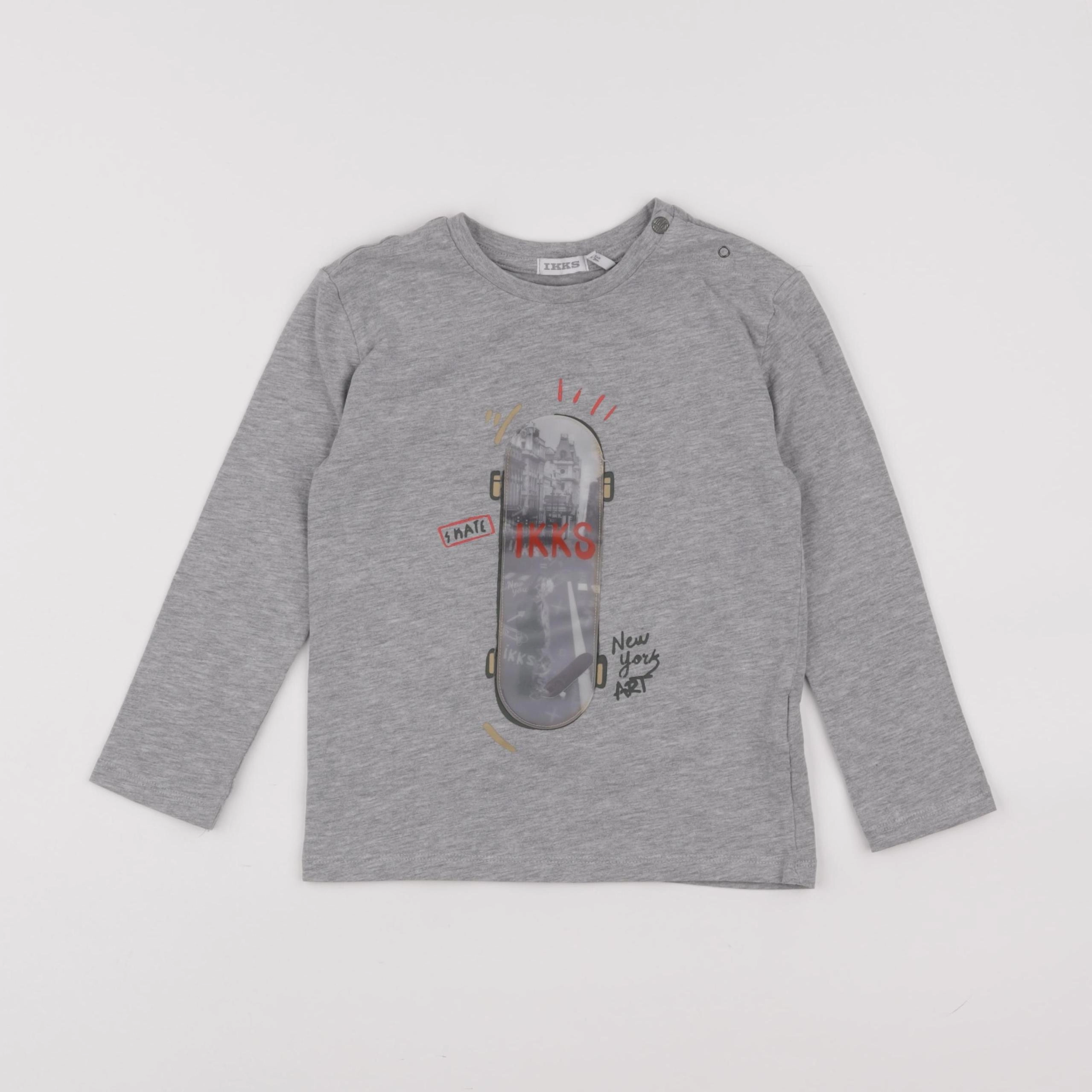 IKKS - tee-shirt gris - 3 ans