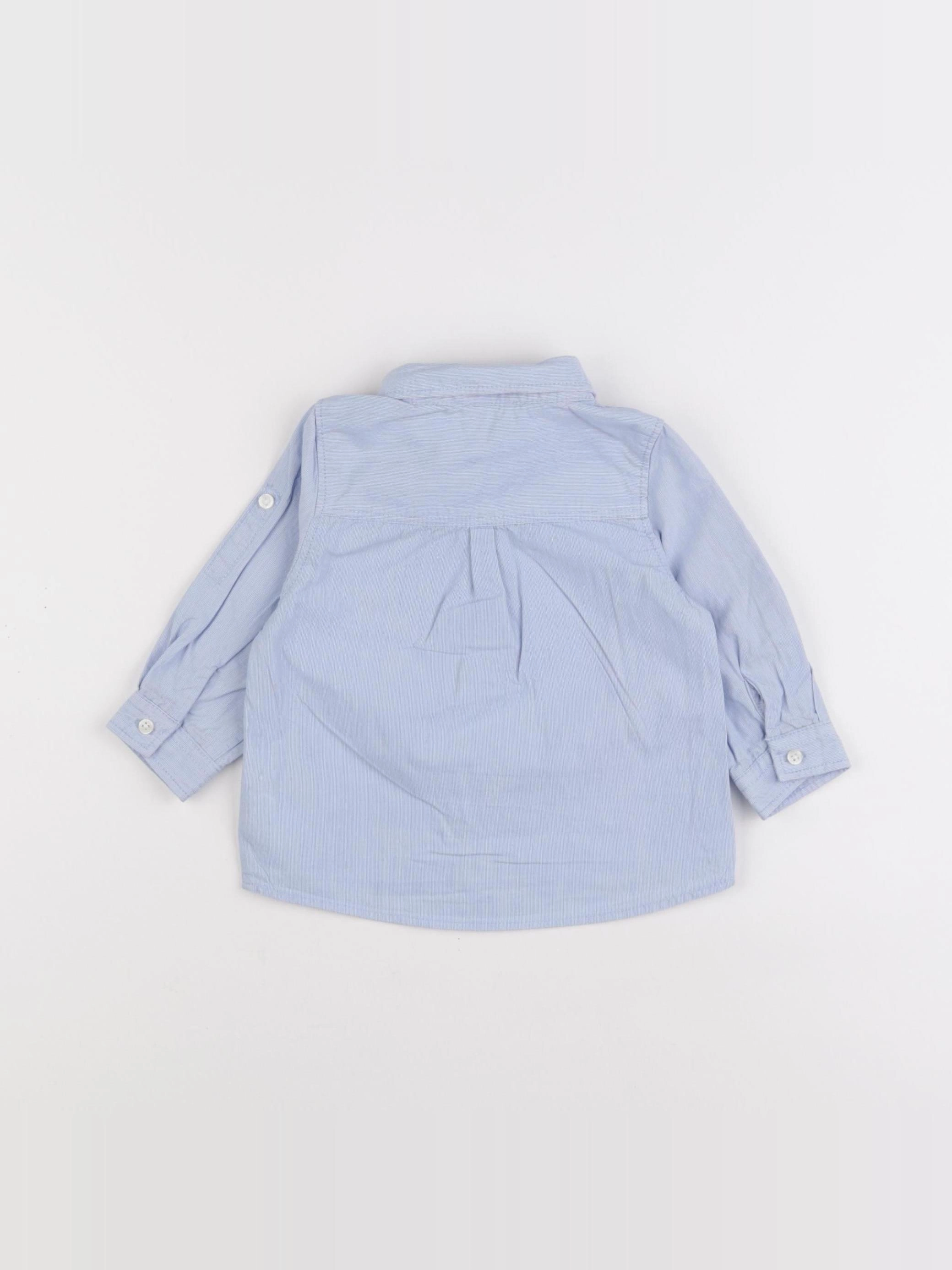 Tape à l'oeil - chemise bleu - 9 mois