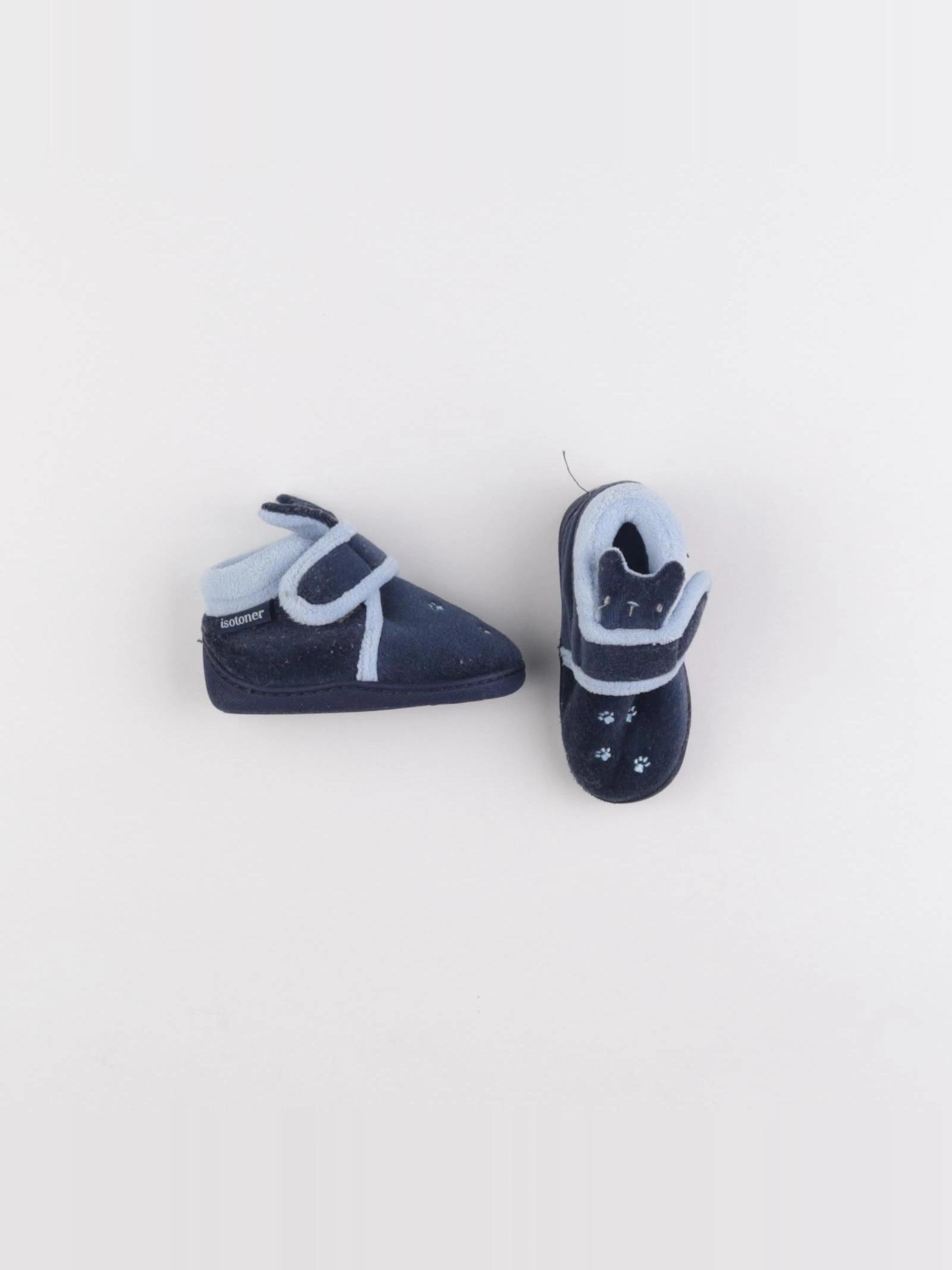 Isotoner - chaussons bleu - pointure 20