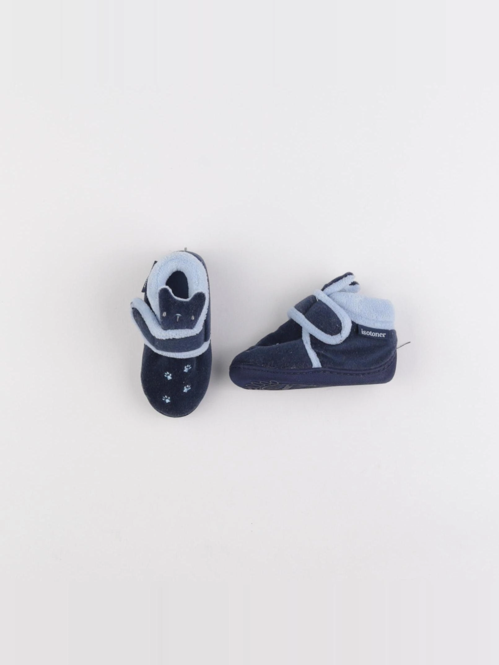 Isotoner - chaussons bleu - pointure 20