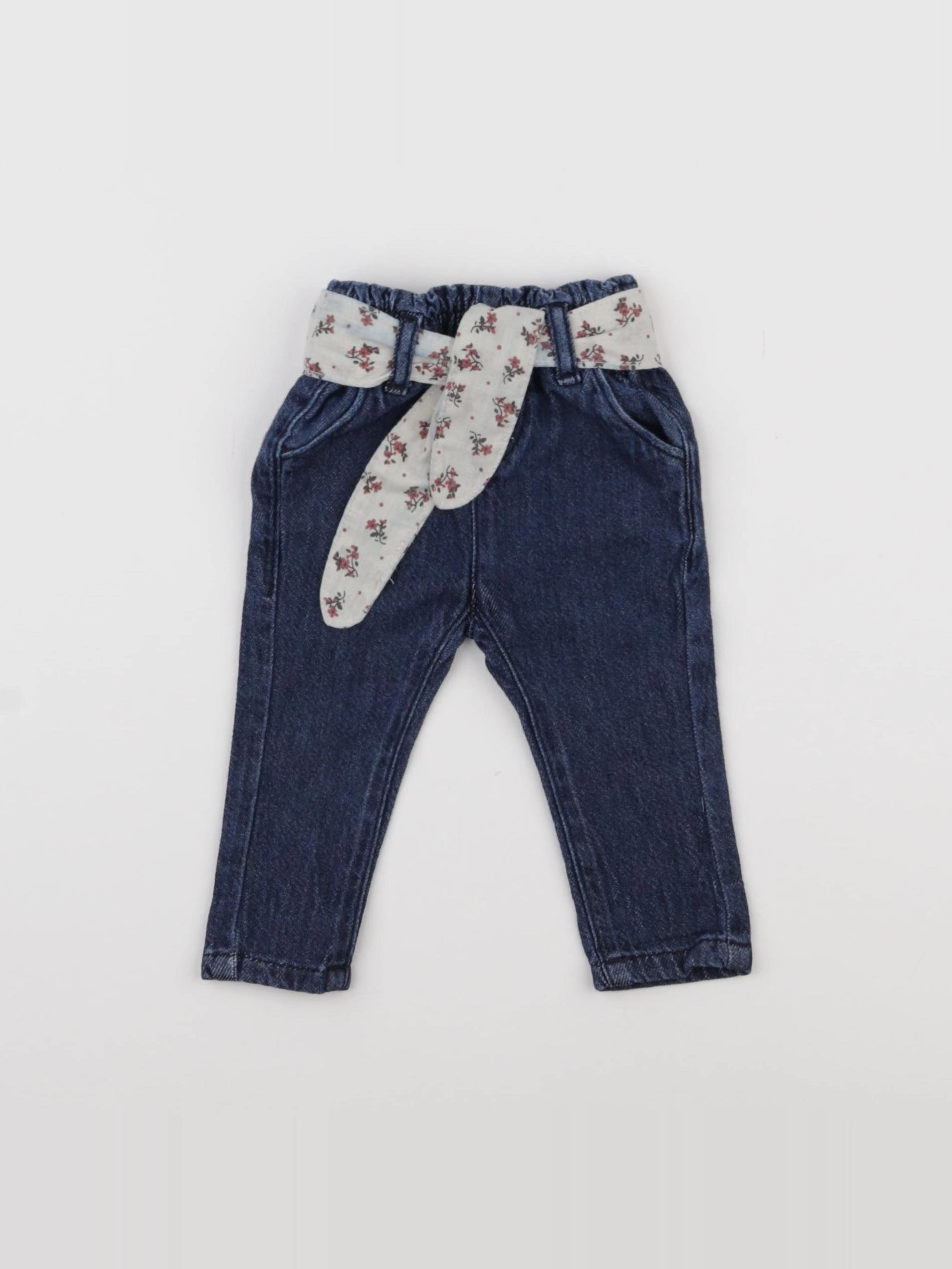 Vertbaudet - jean bleu - 3 mois