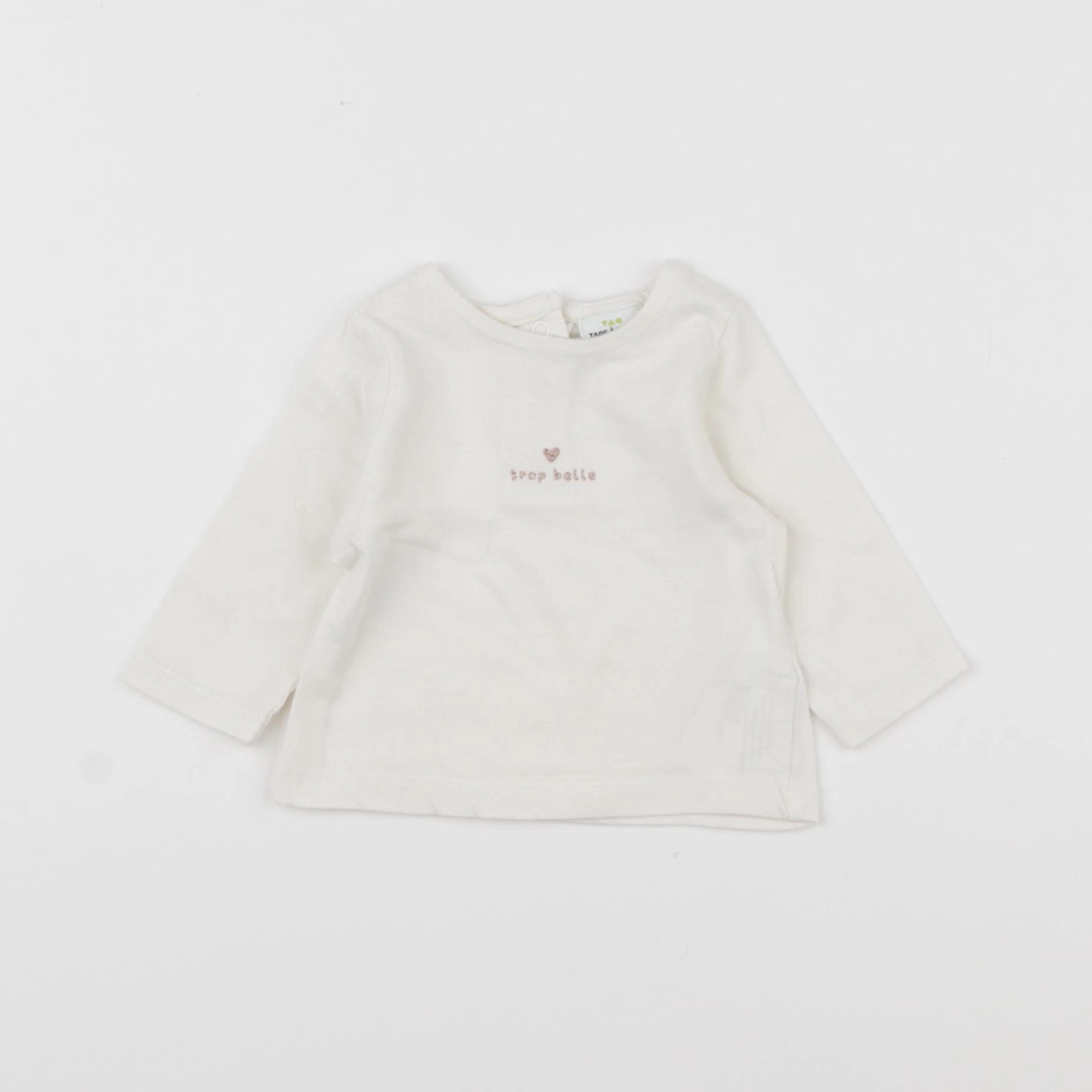 Tape à l'oeil - tee-shirt beige - 1 mois