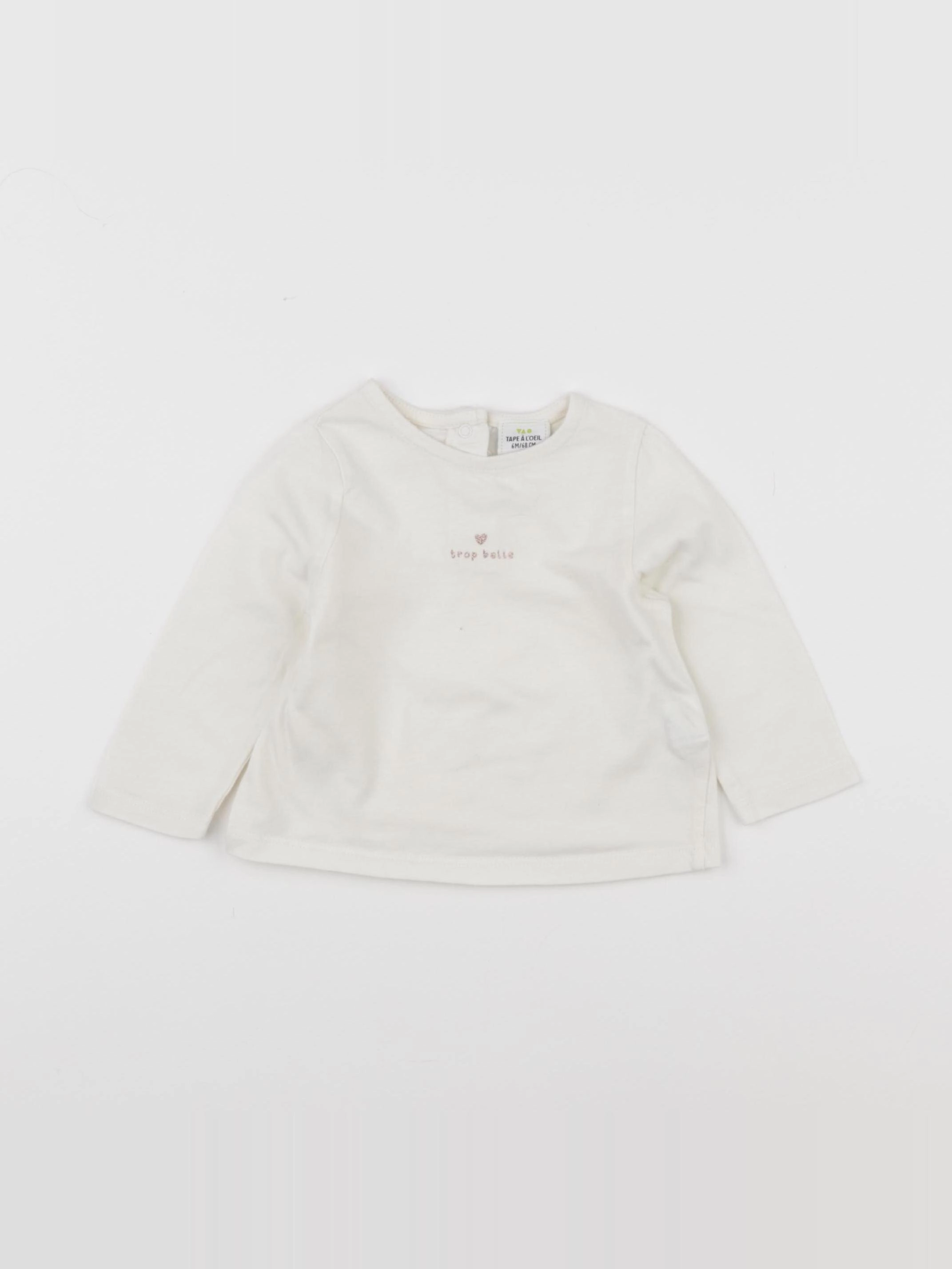 Tape à l'oeil - tee-shirt beige - 6 mois