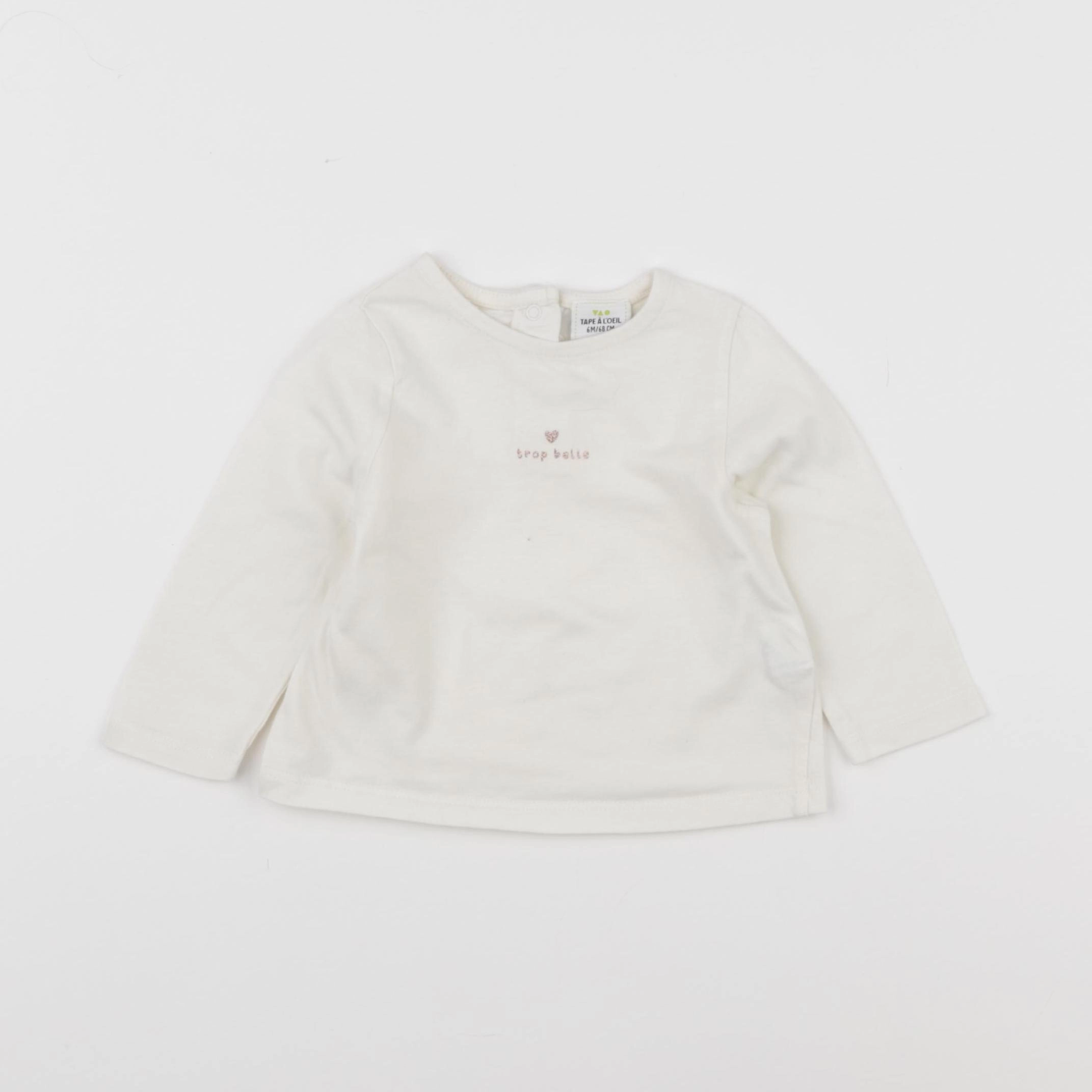 Tape à l'oeil - tee-shirt beige - 6 mois