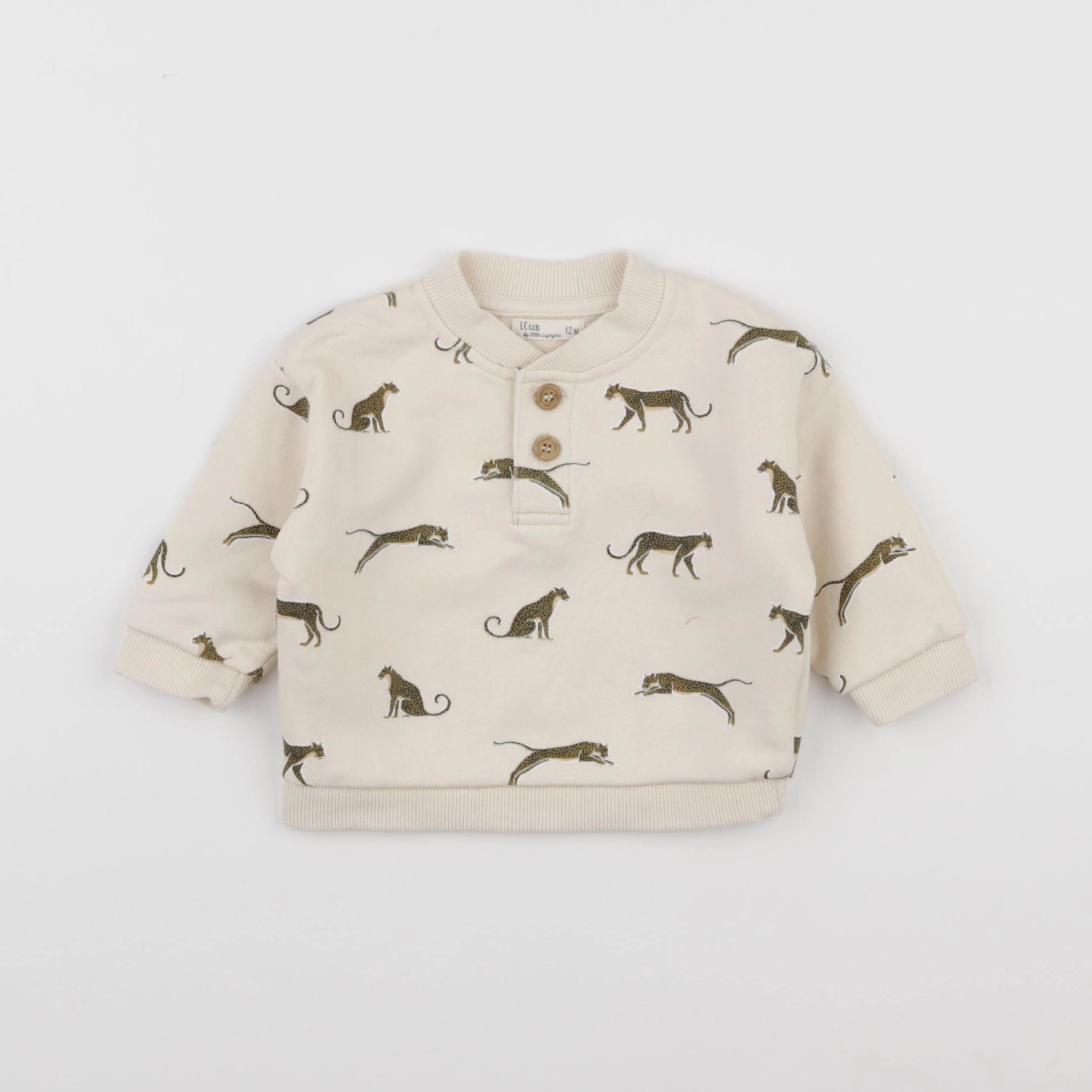 Little Cigogne - sweat beige - 12 mois