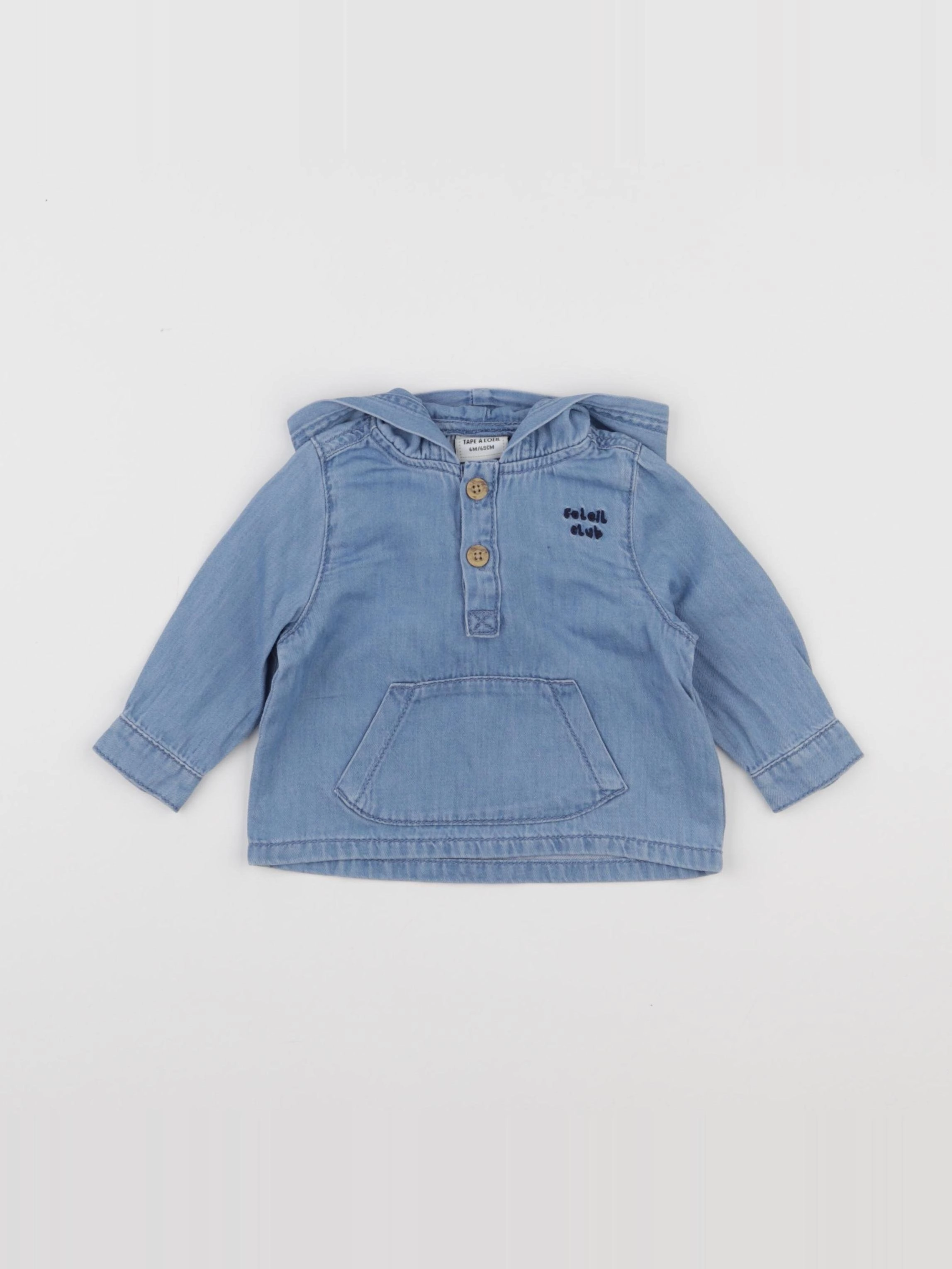 Tape à l'oeil - chemise bleu - 6 mois
