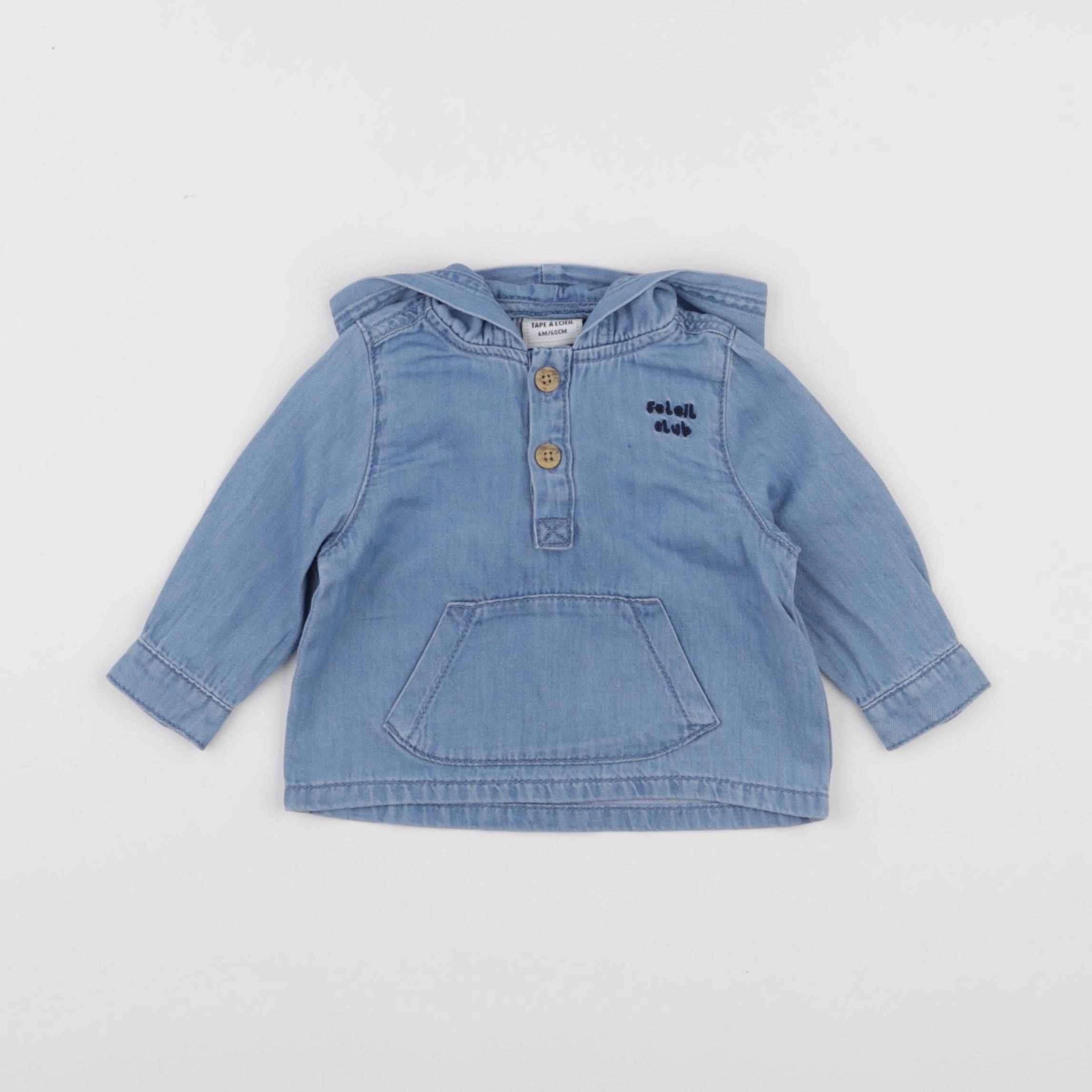 Tape à l'oeil - chemise bleu - 6 mois