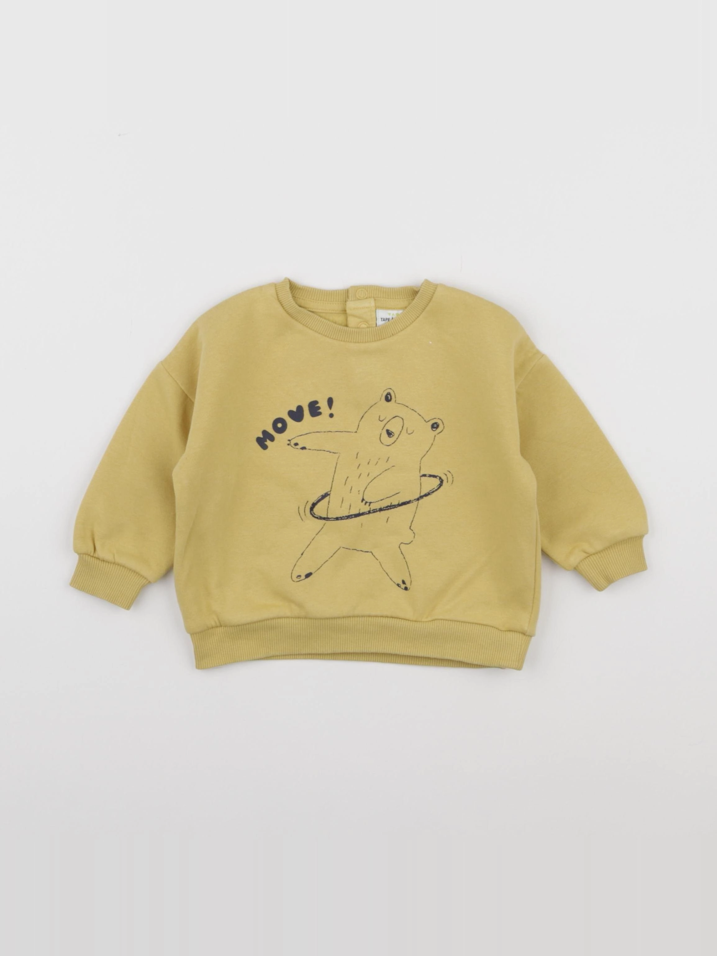 Tape à l'oeil - sweat jaune - 9 mois