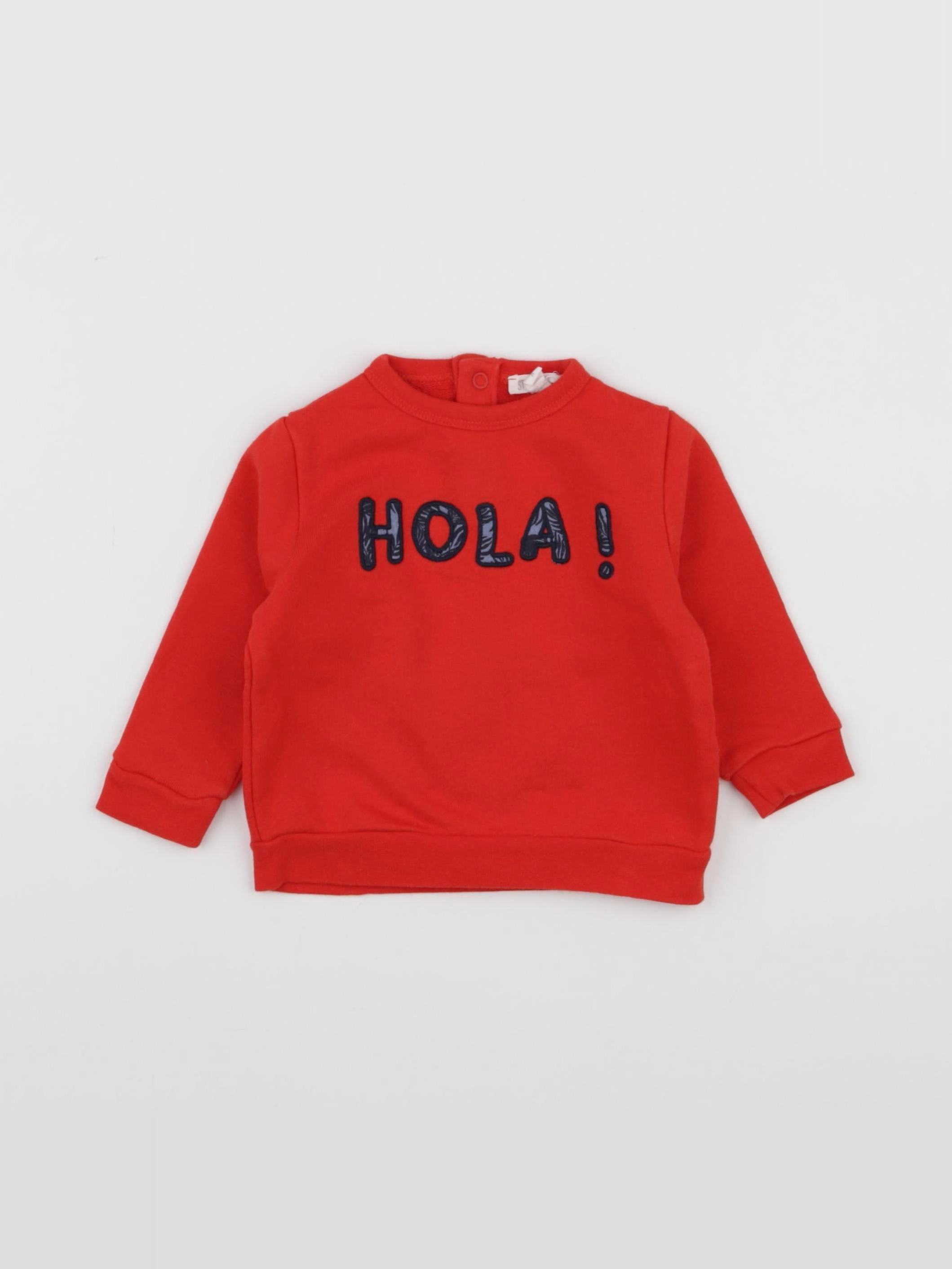 Storytelling - sweat rouge - 9 mois