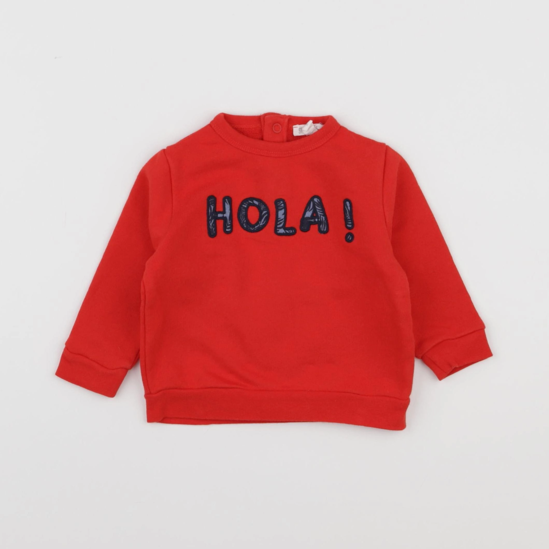 Storytelling - sweat rouge - 9 mois