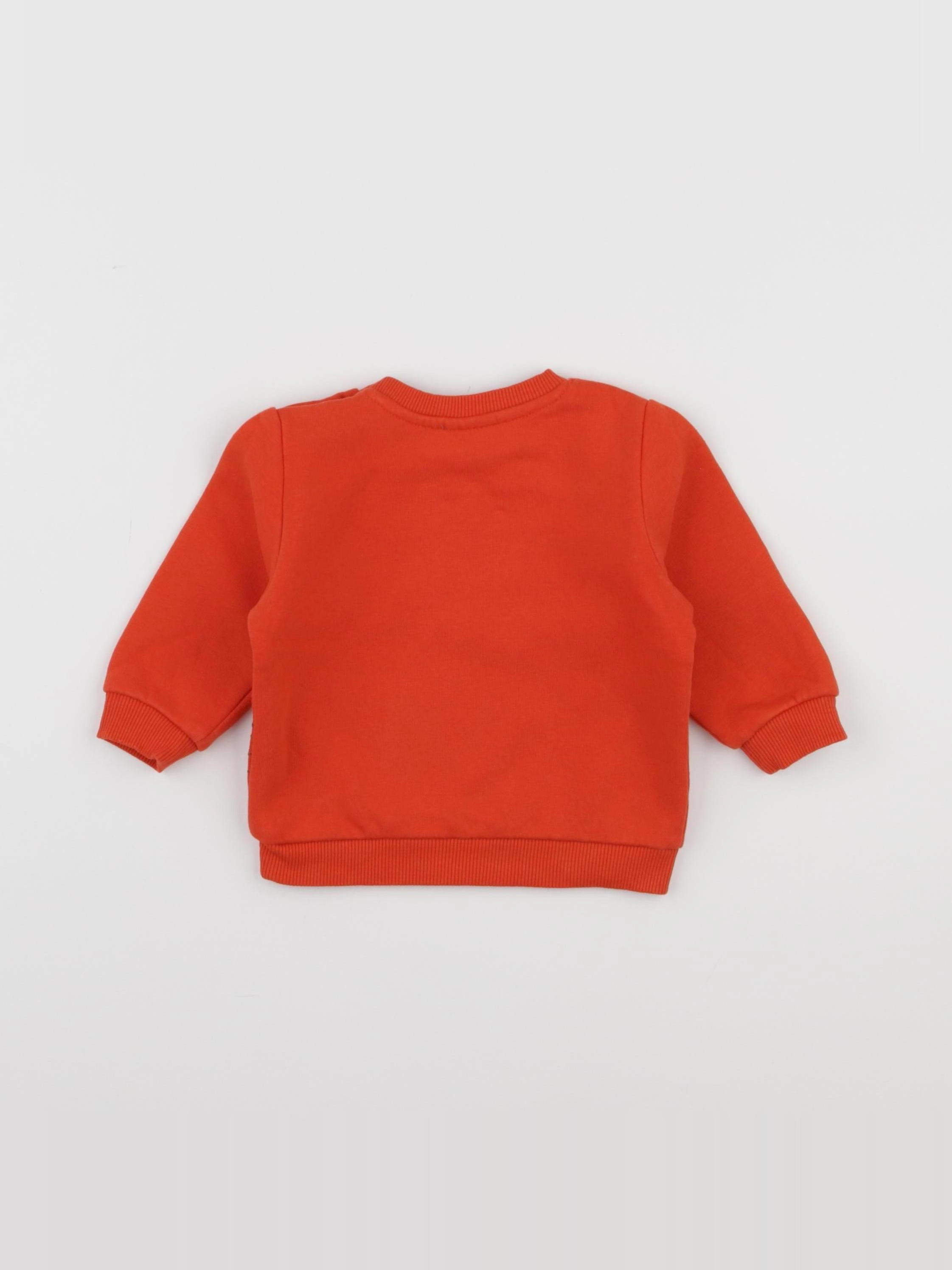 Tape à l'oeil - sweat rouge - 6 mois
