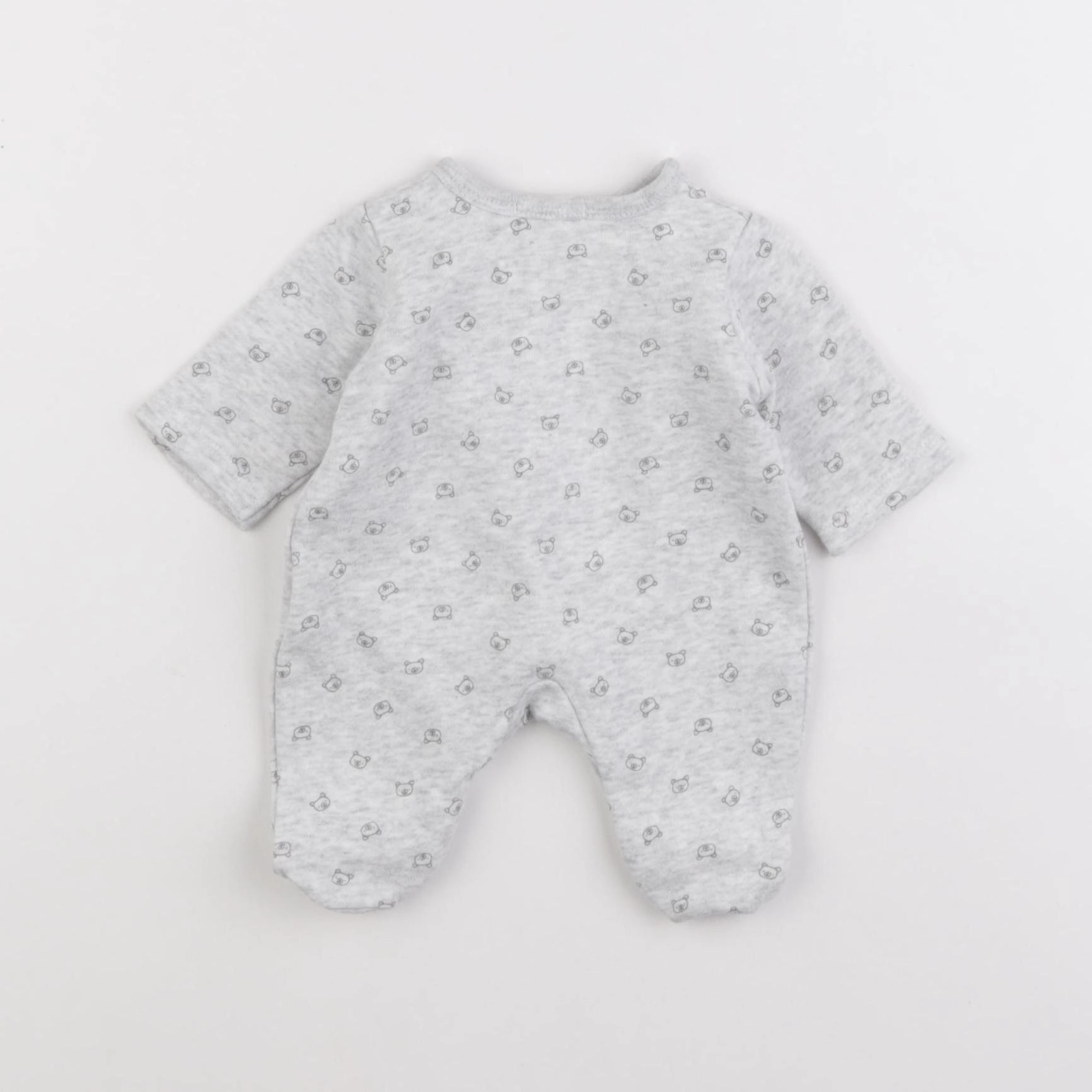 Boutchou - pyjama coton gris - 0 mois