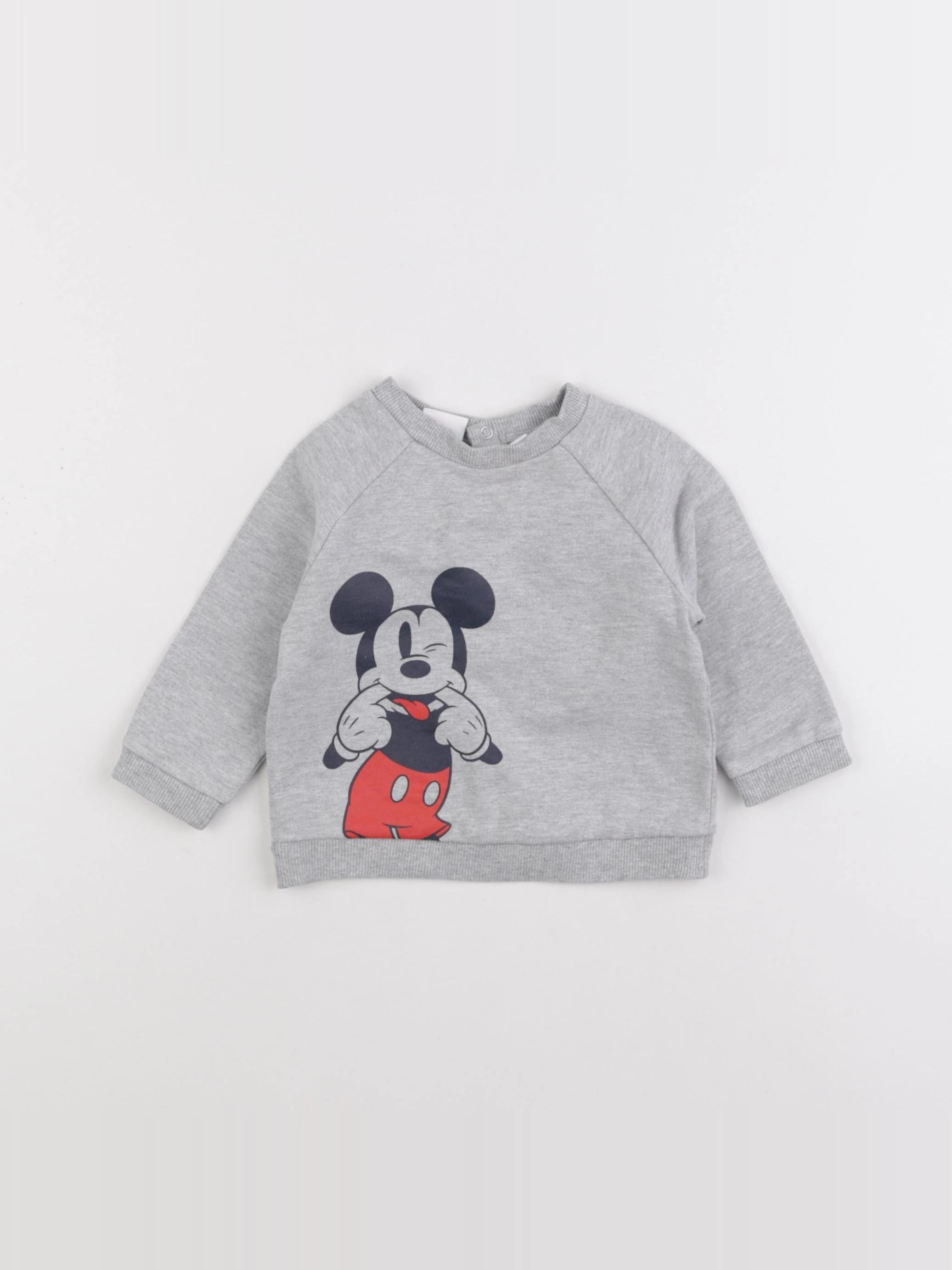 Vertbaudet - sweat gris - 9 mois