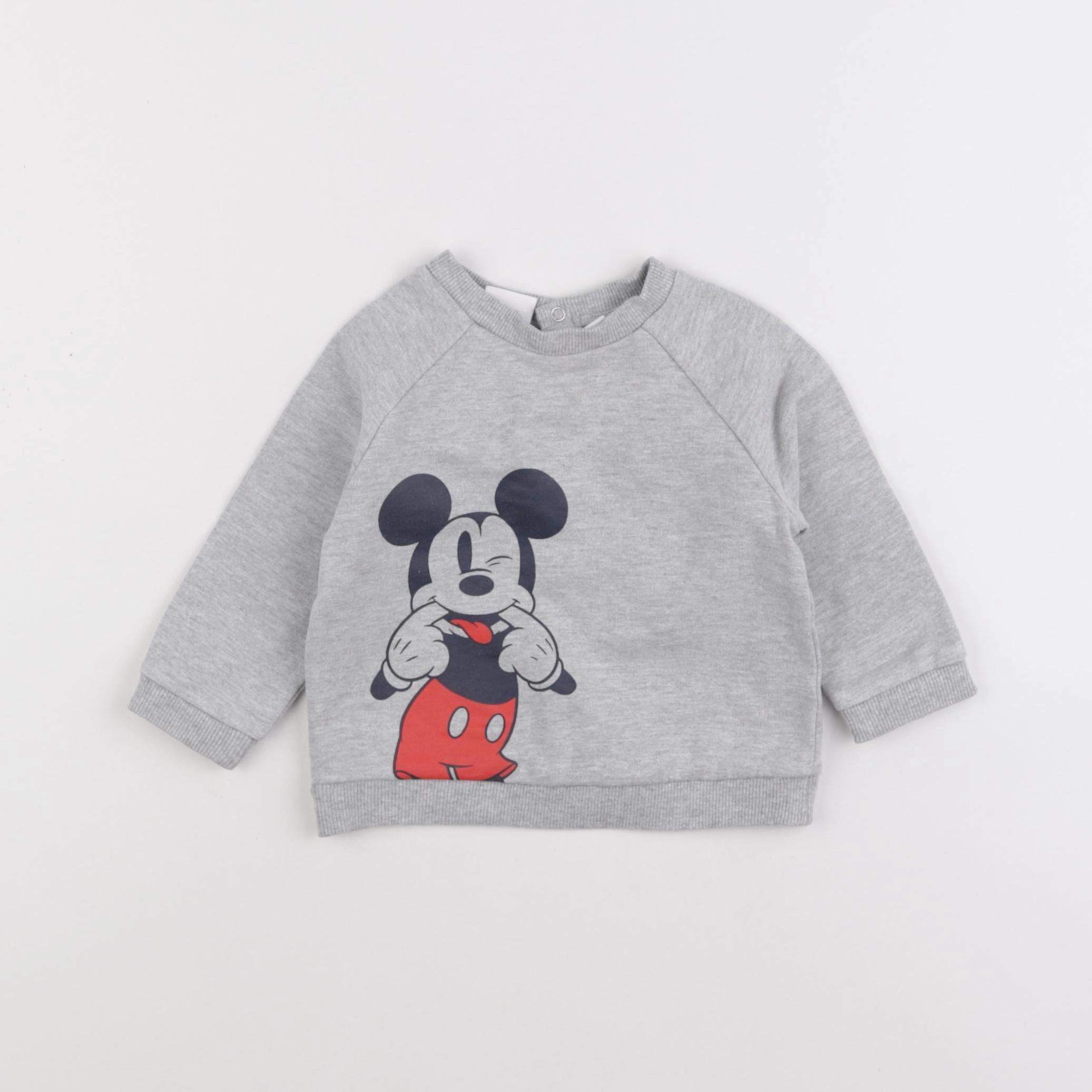 Vertbaudet - sweat gris - 9 mois