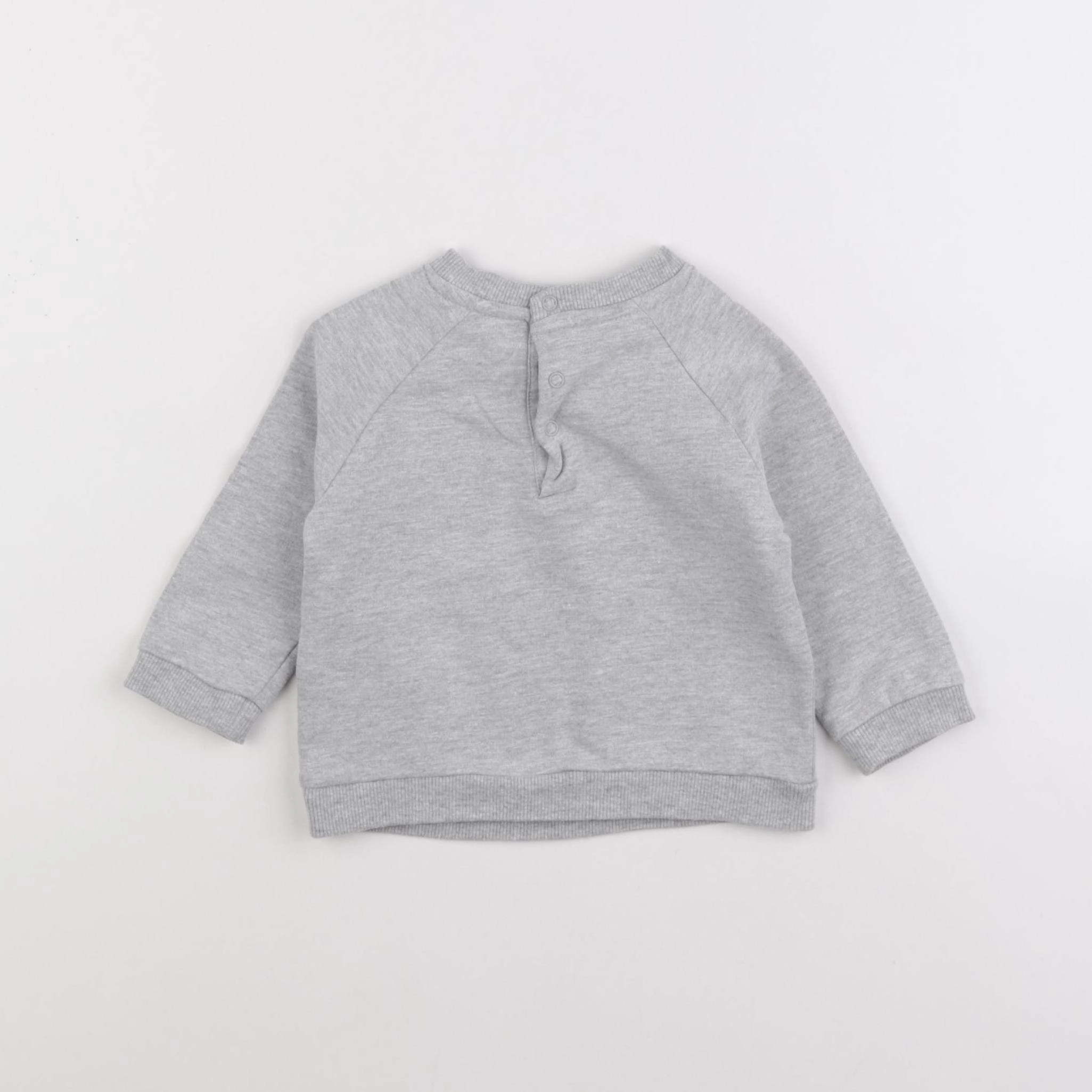 Vertbaudet - sweat gris - 9 mois