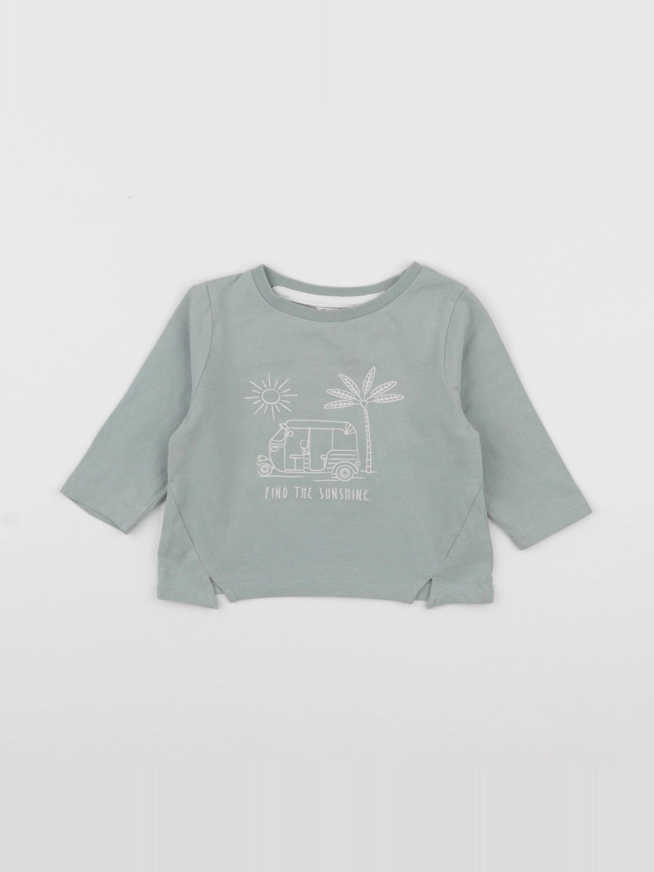 Little Cigogne - tee-shirt vert - 12 mois