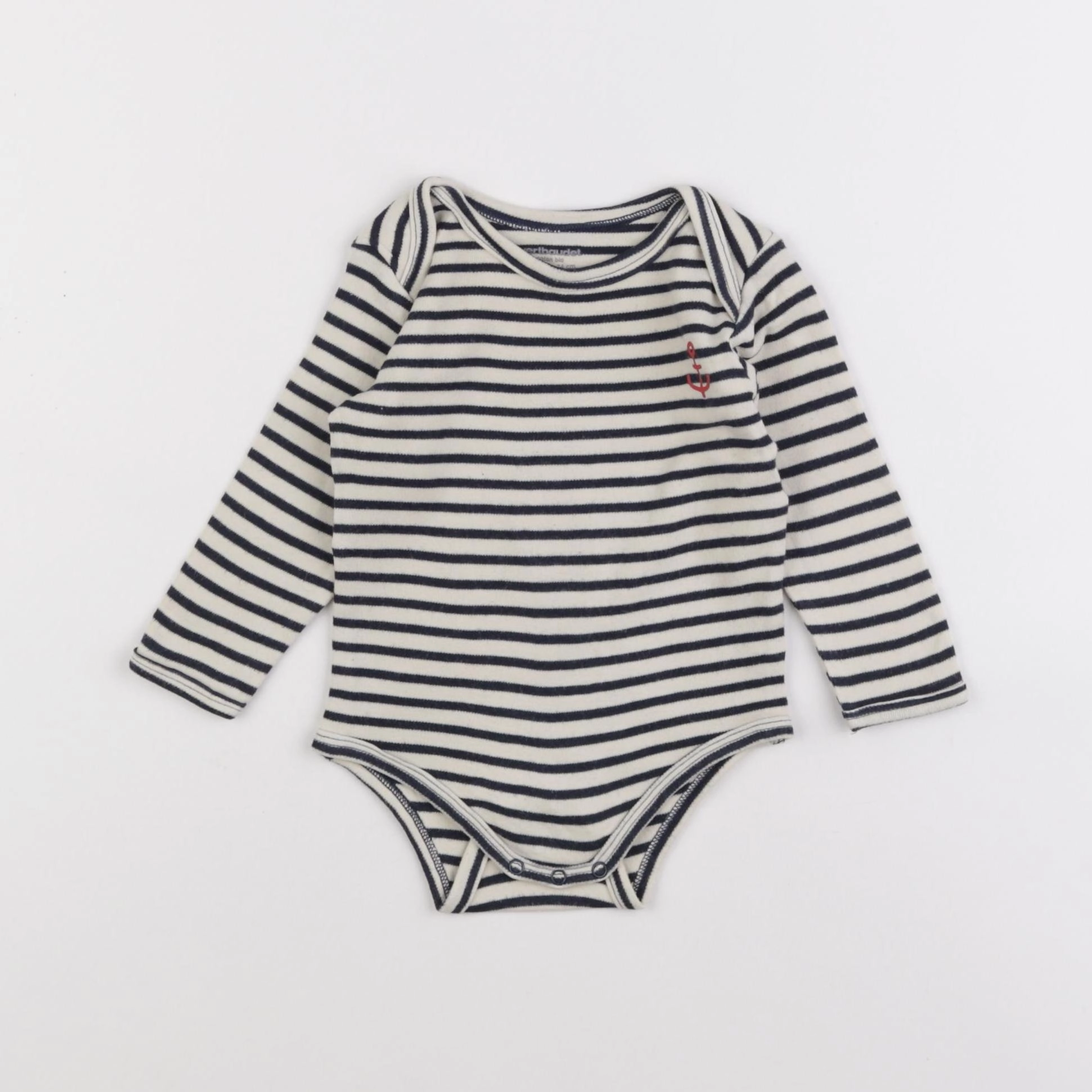 Vertbaudet - body beige - 12 mois