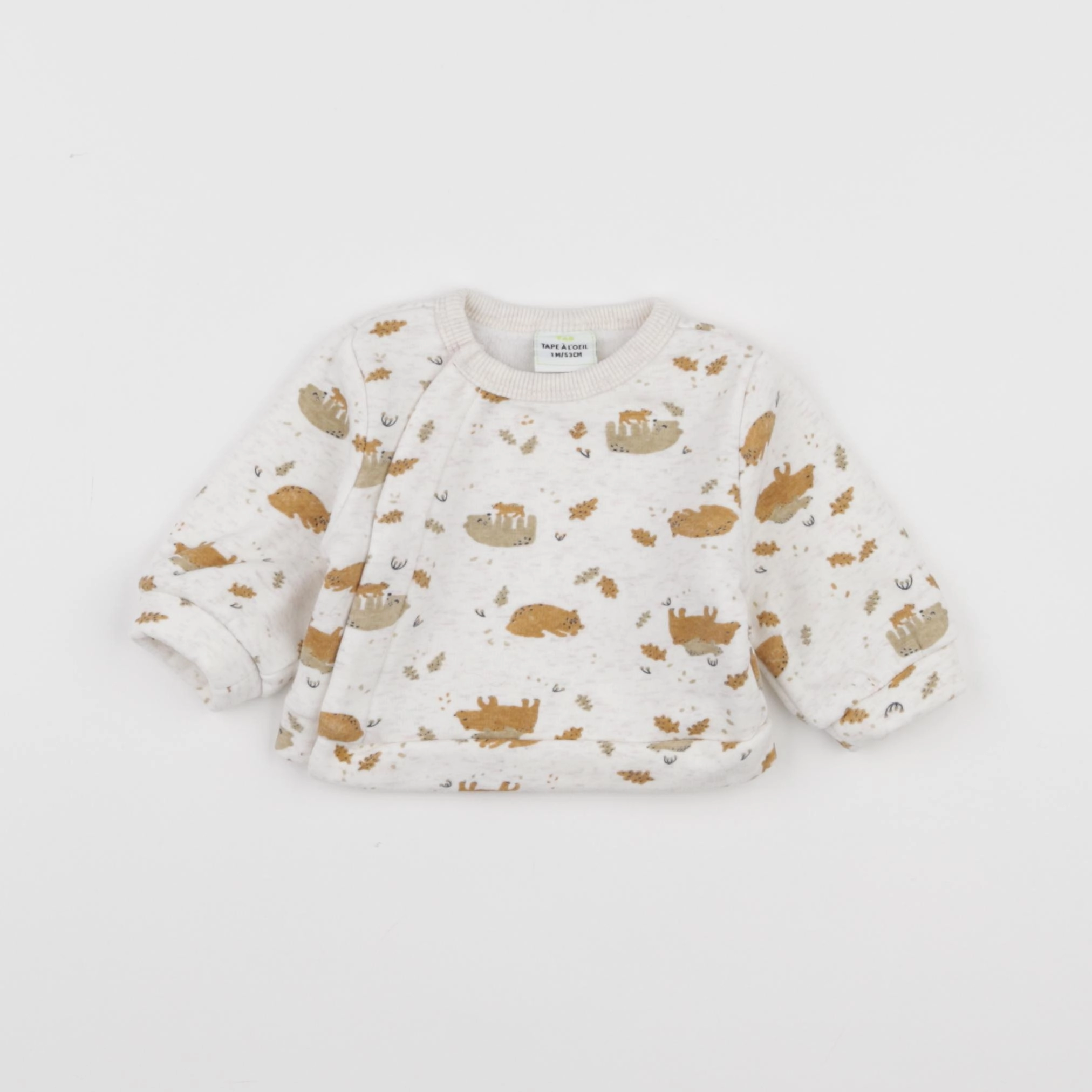 Tape à l'oeil - sweat beige - 1 mois