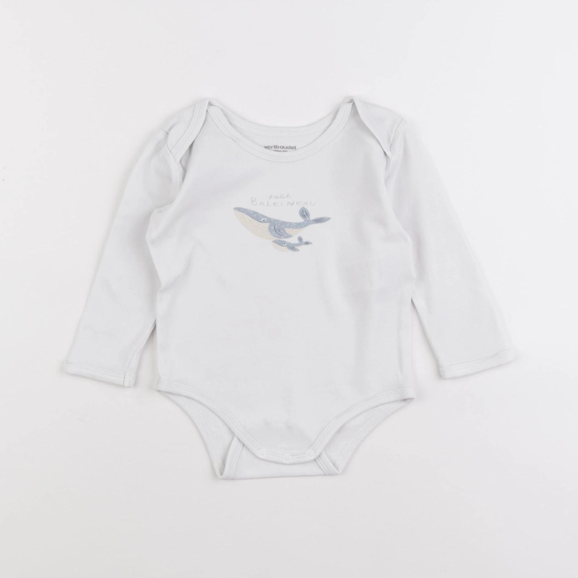 Vertbaudet - body blanc - 12 mois