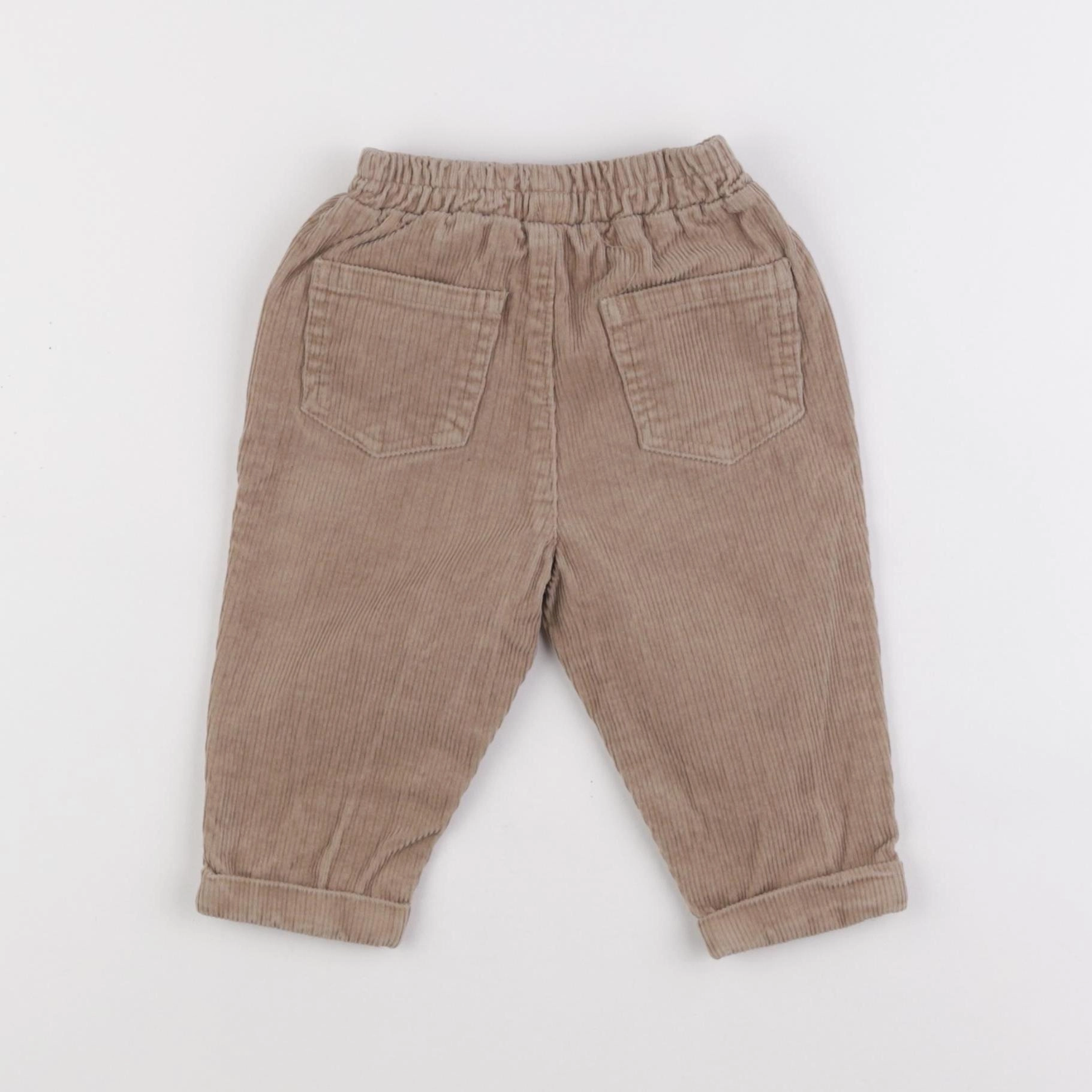 Vertbaudet - pantalon marron - 9 mois