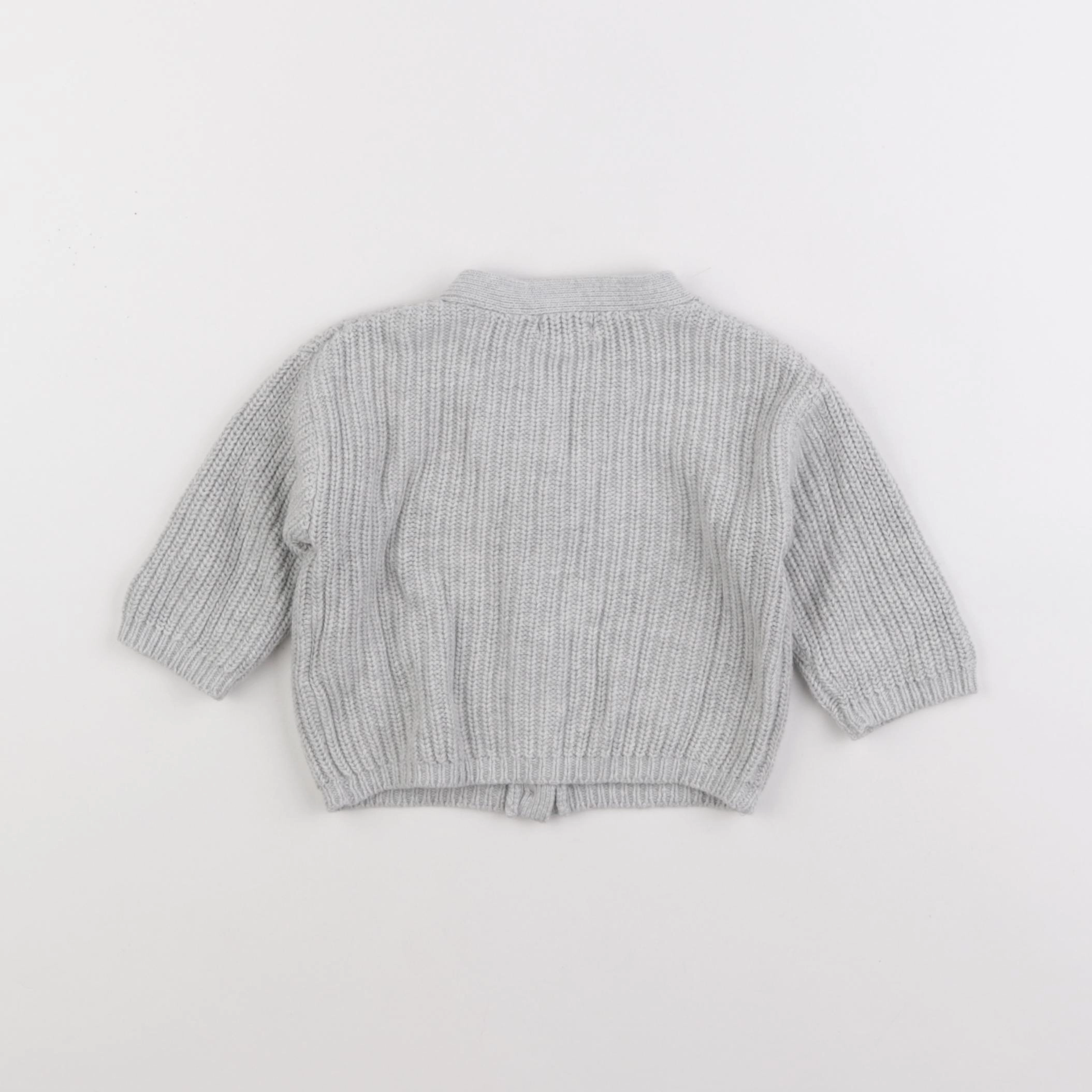 Vertbaudet - gilet gris - 6 mois