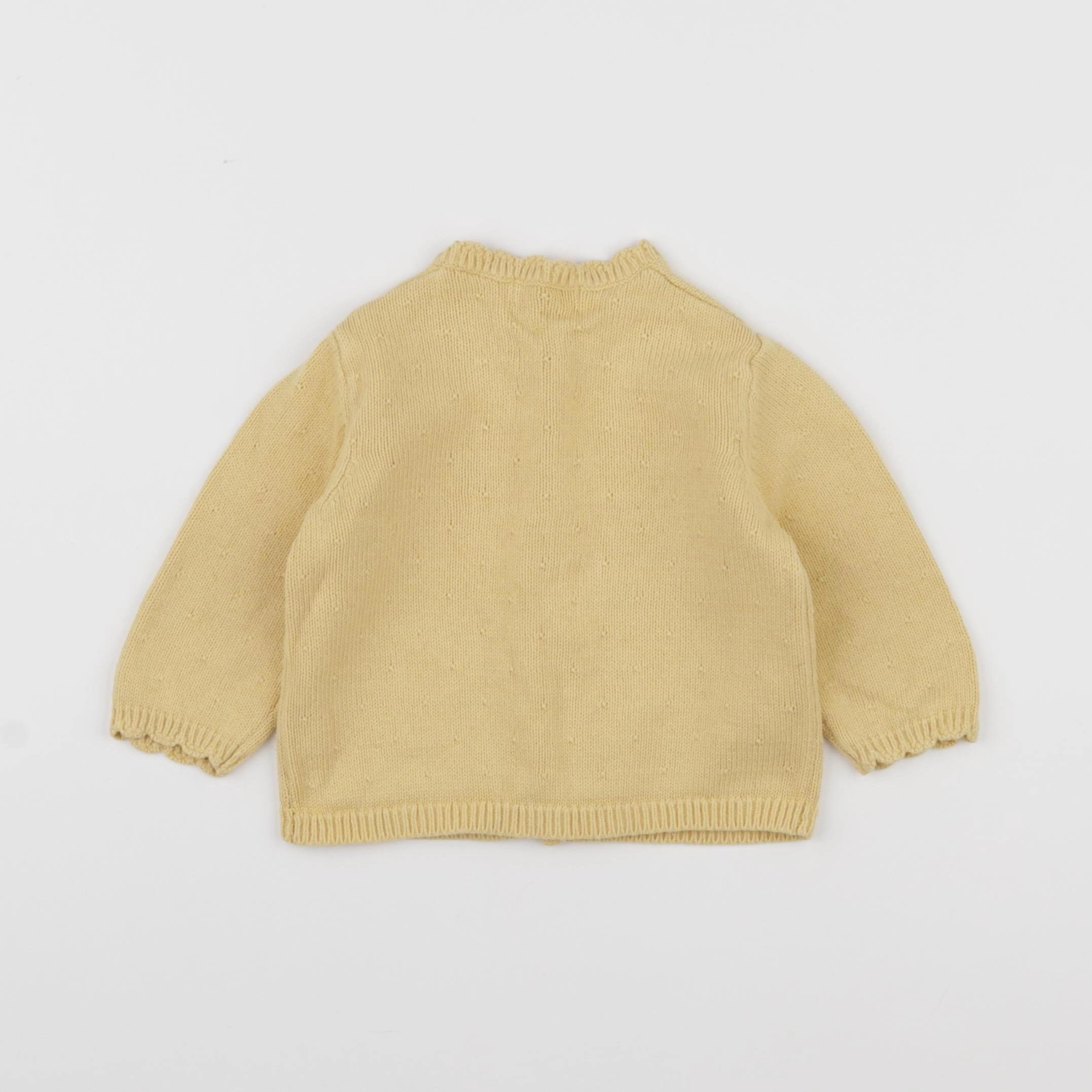 Cyrillus - gilet jaune - 9 mois