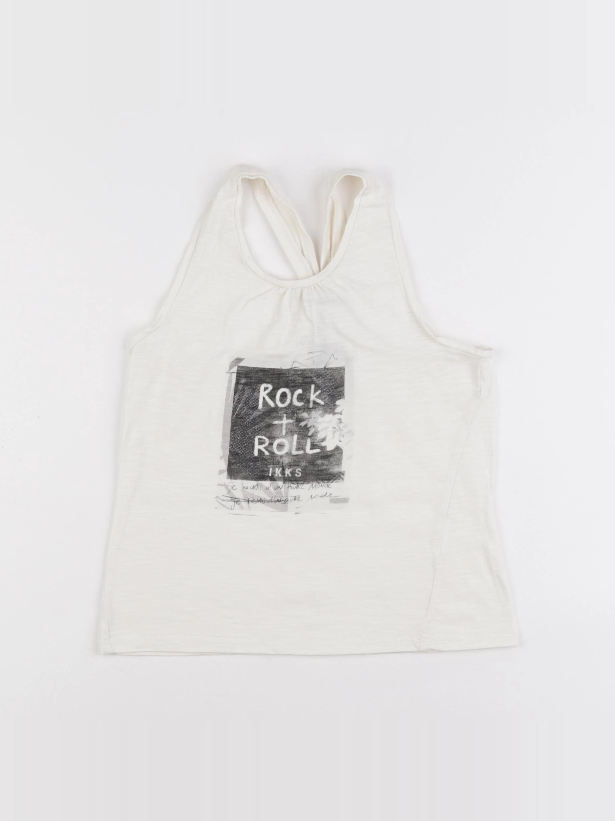 IKKS - débardeur beige - 8 ans