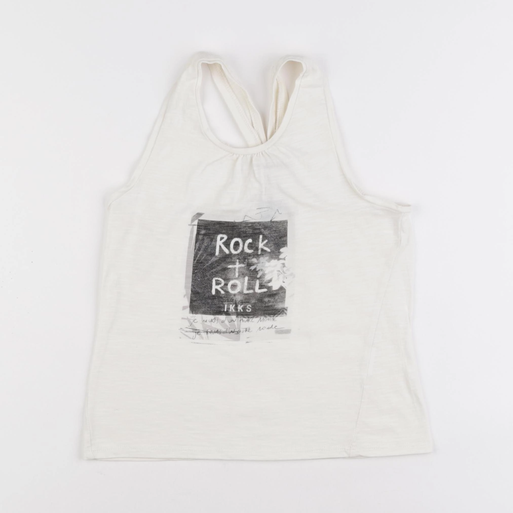 IKKS - débardeur beige - 8 ans