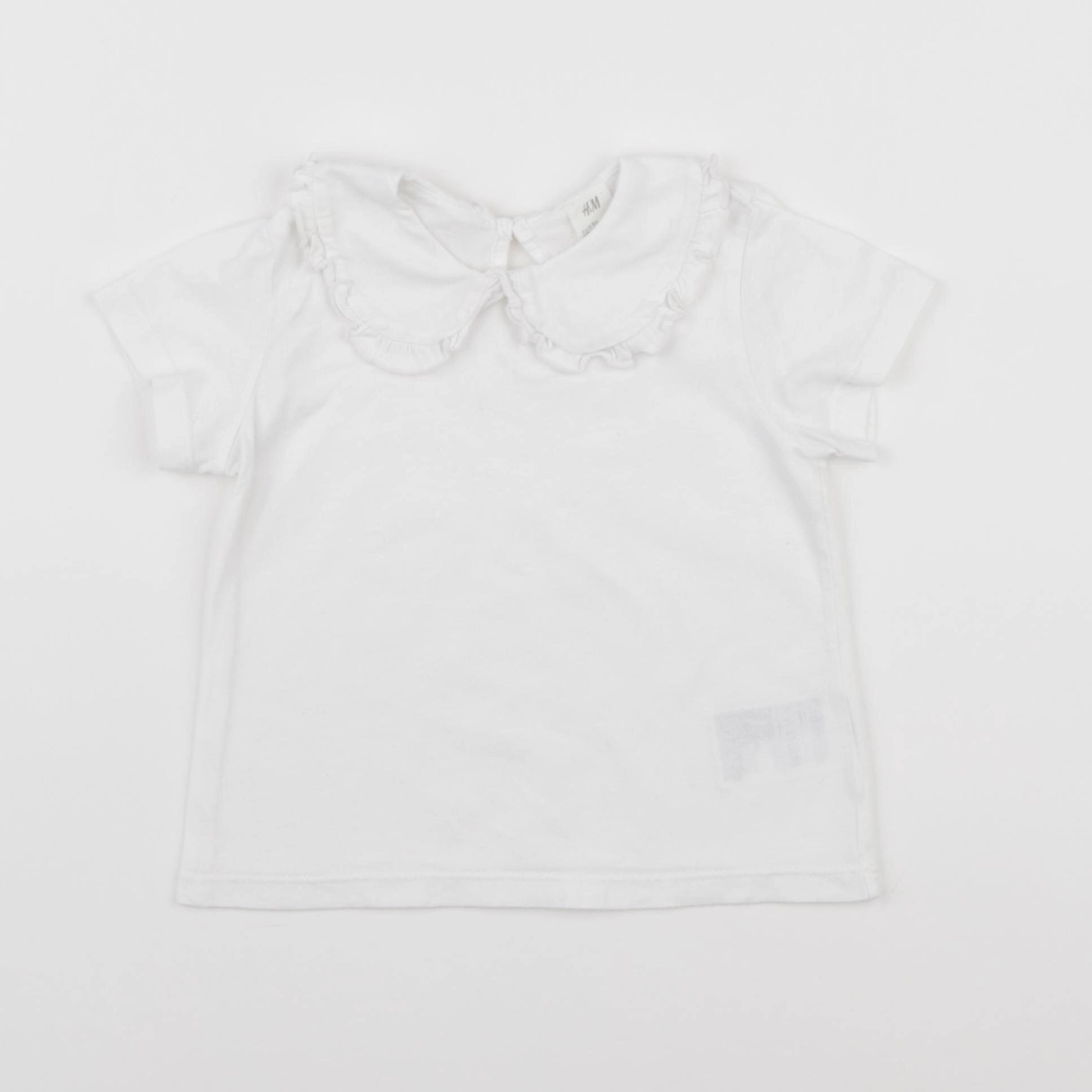 H&M - tee-shirt blanc - 12/18 mois