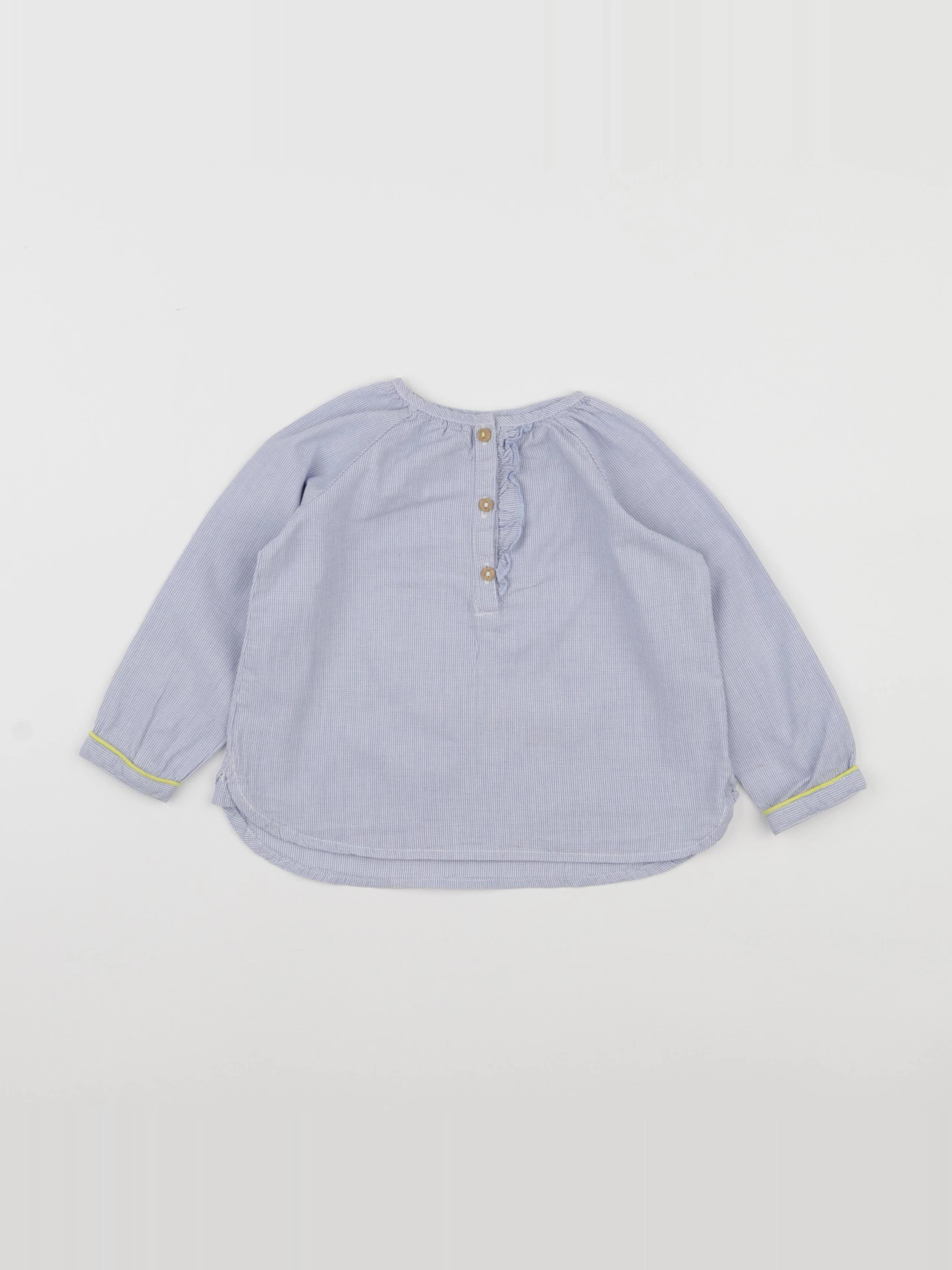 Zara - blouse bleu - 9/12 mois