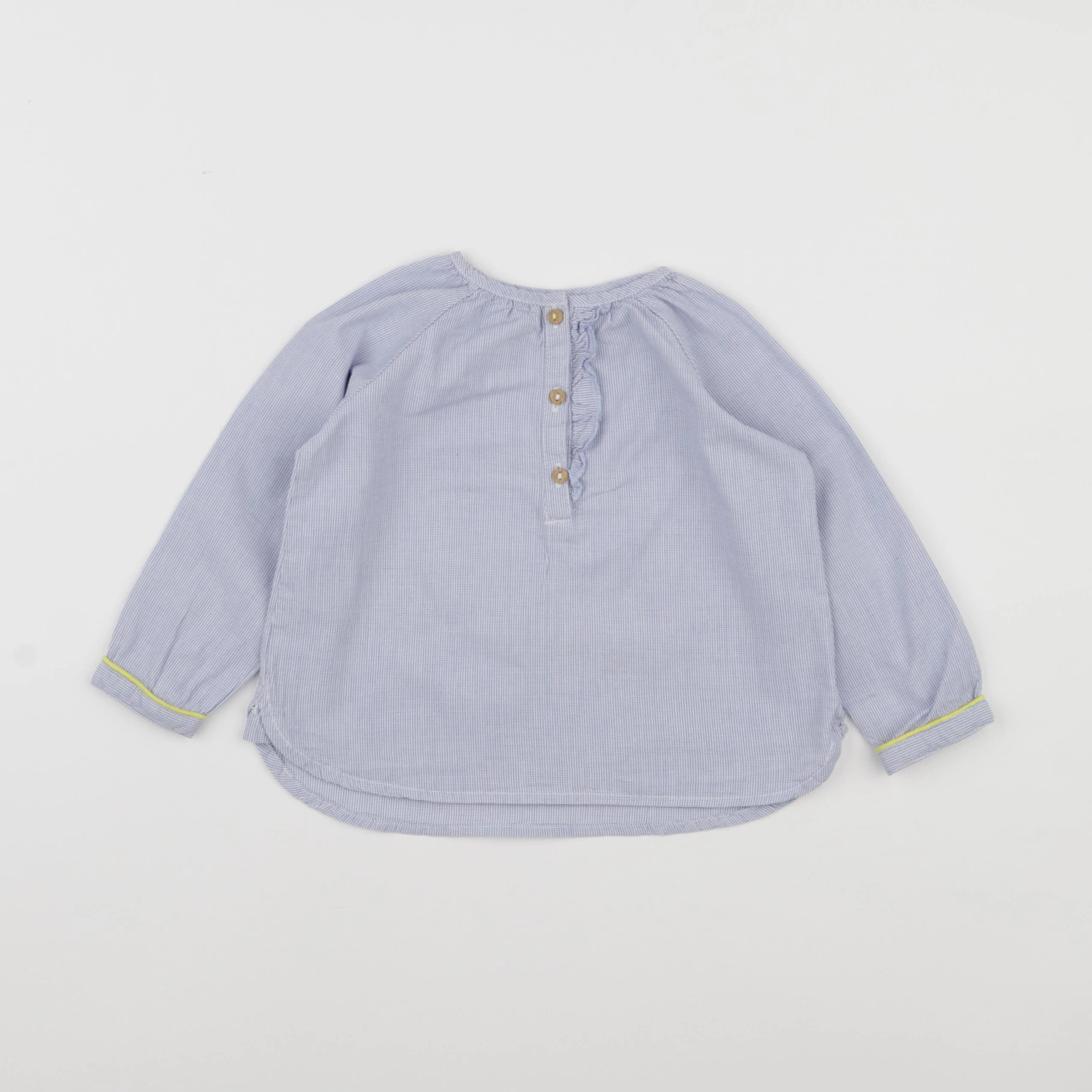 Zara - blouse bleu - 9/12 mois