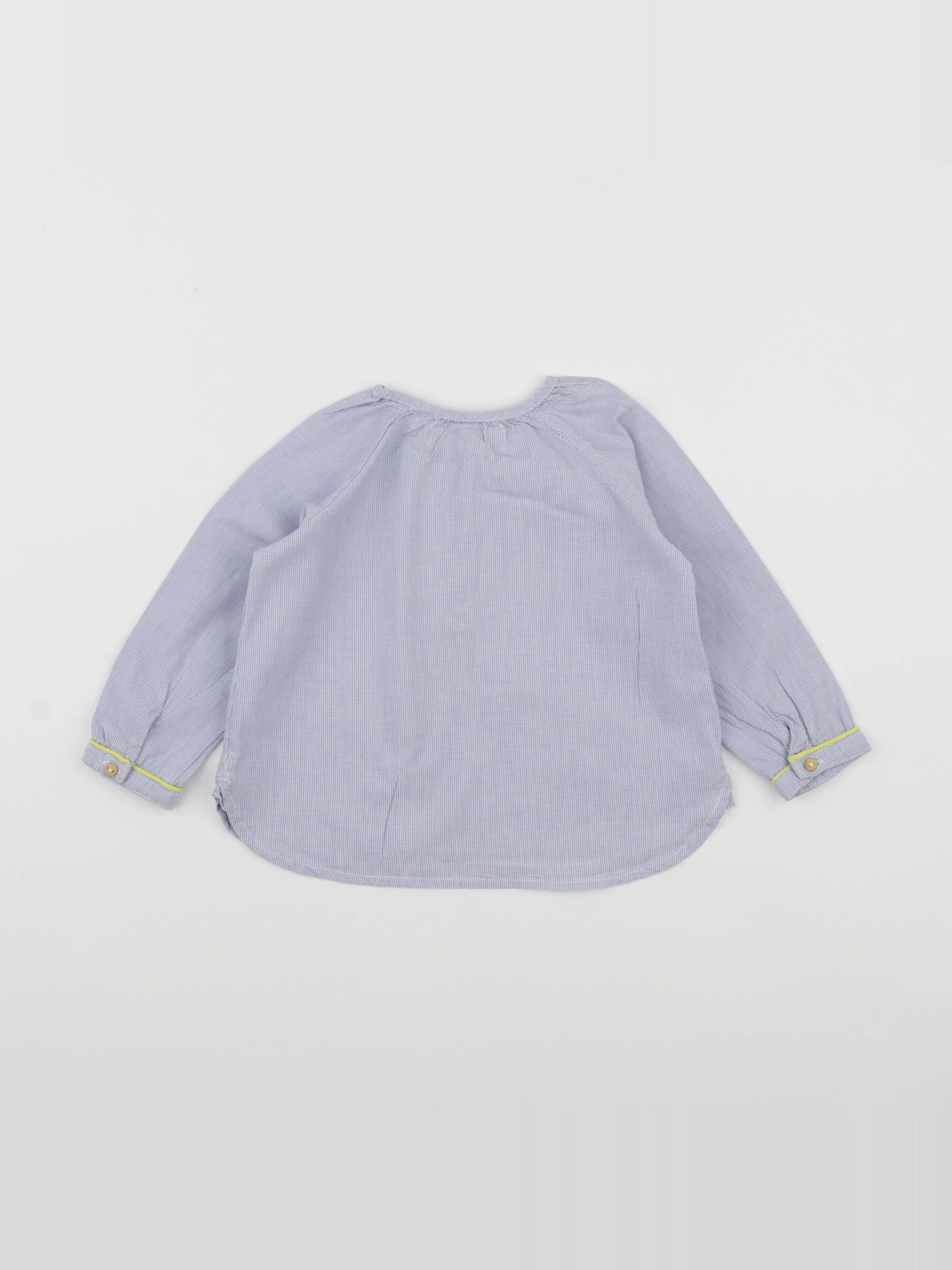 Zara - blouse bleu - 9/12 mois