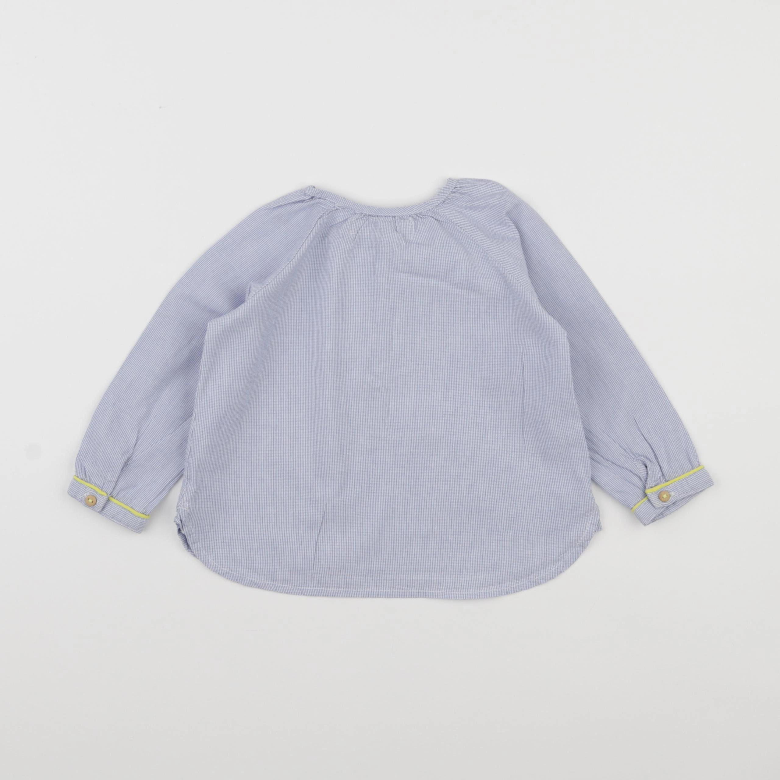 Zara - blouse bleu - 9/12 mois