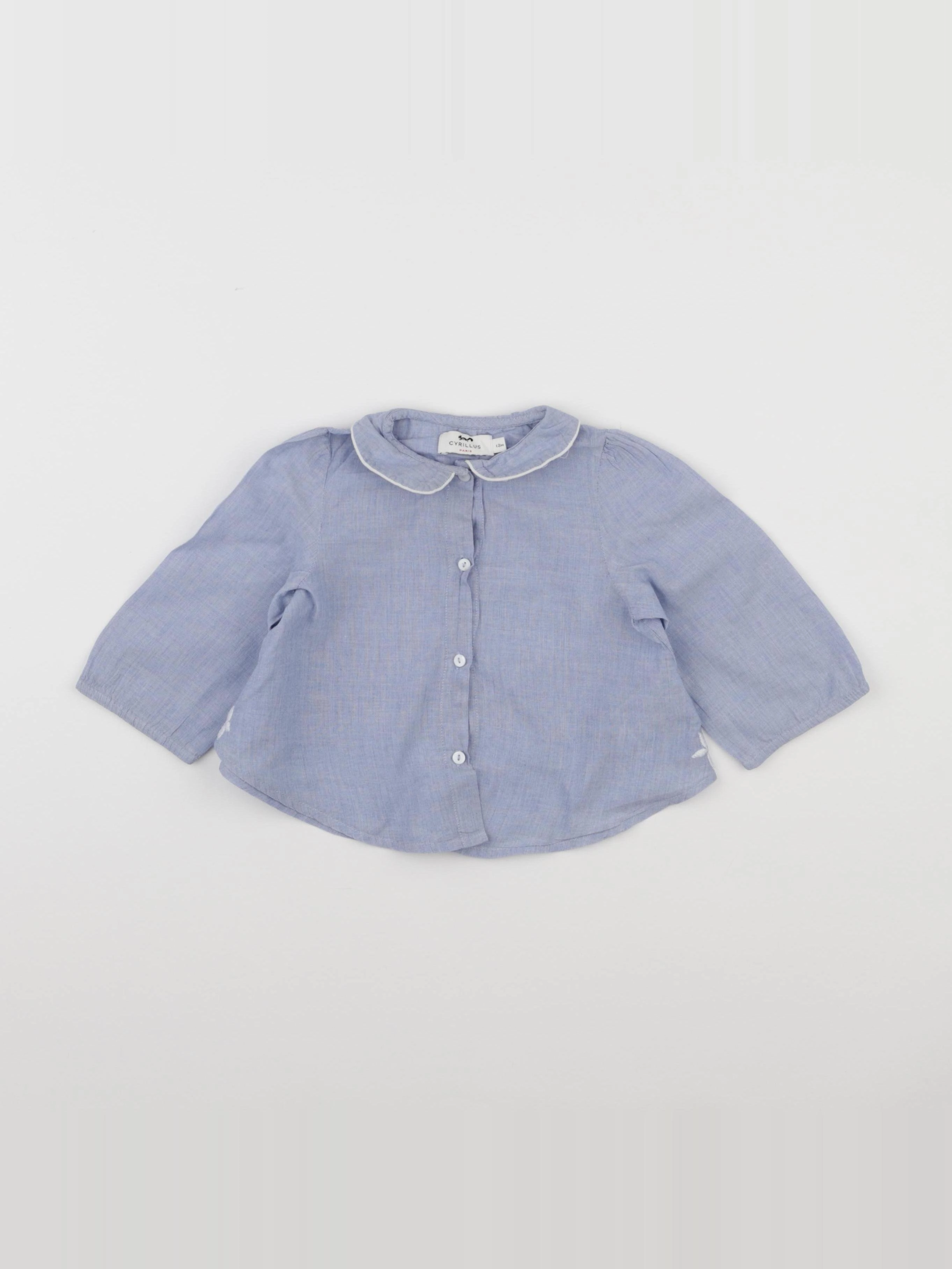 Cyrillus - blouse bleu - 12 mois