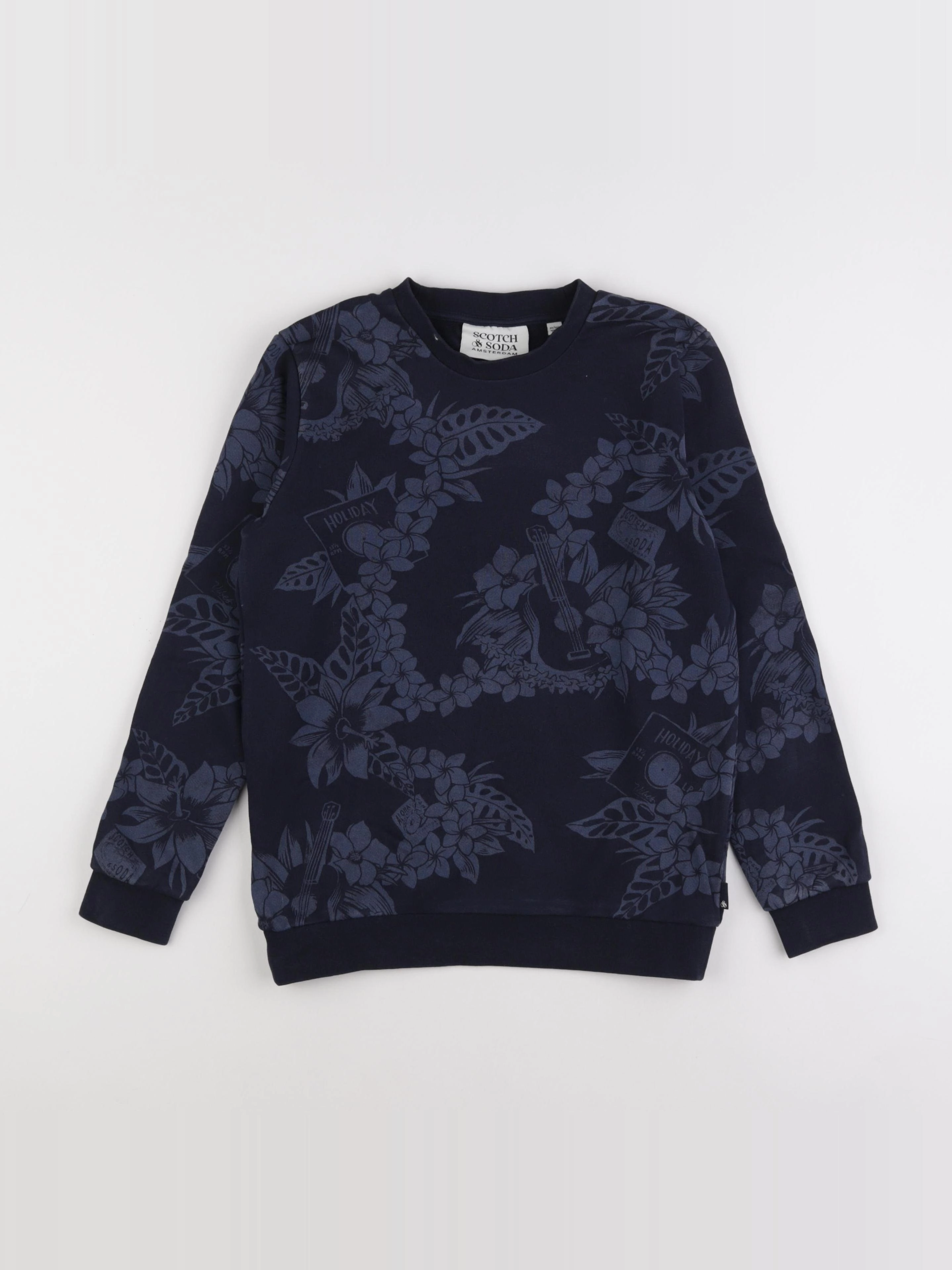 Scotch & Soda - sweat bleu - 10 ans