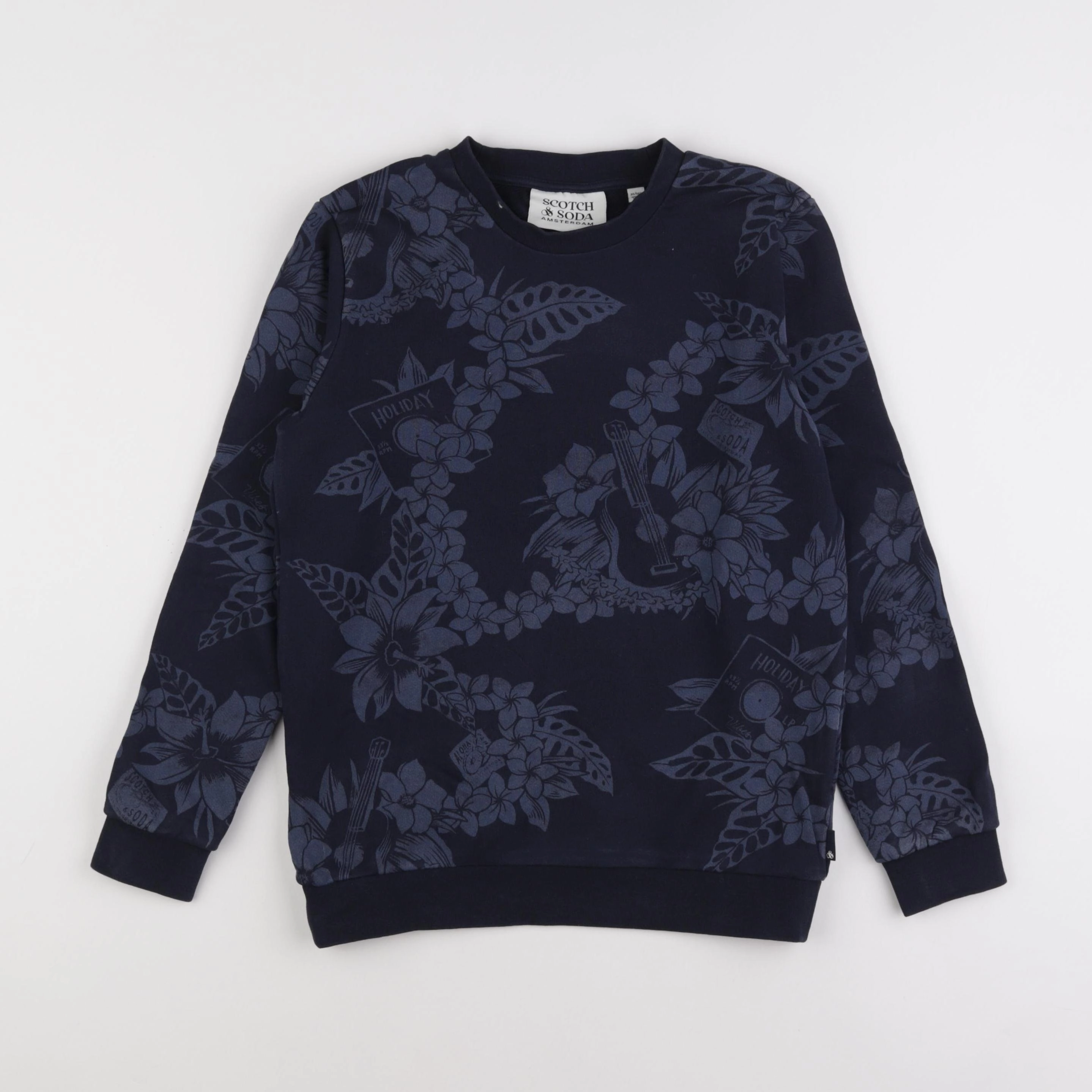 Scotch & Soda - sweat bleu - 10 ans