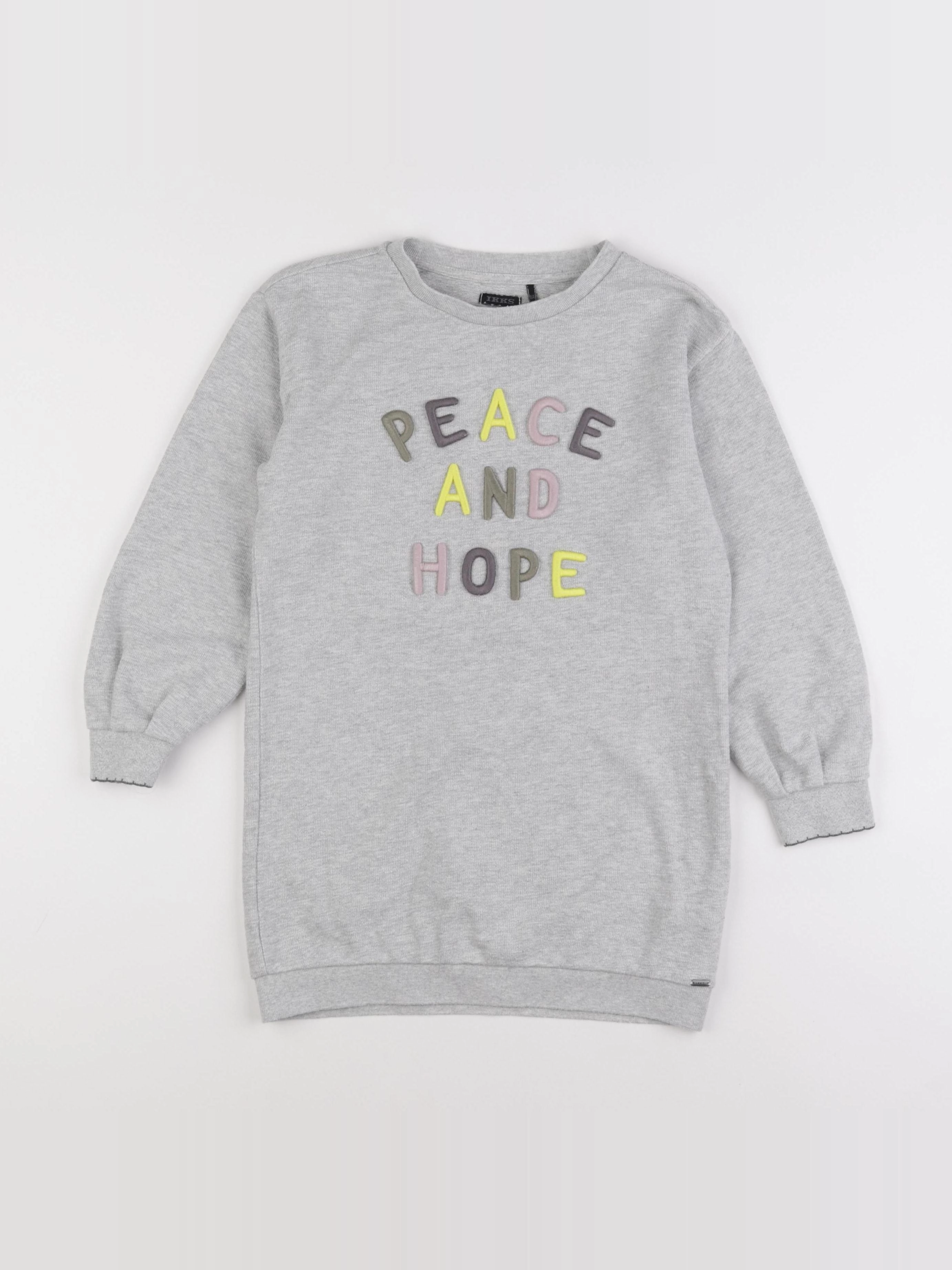 IKKS - robe gris - 8 ans