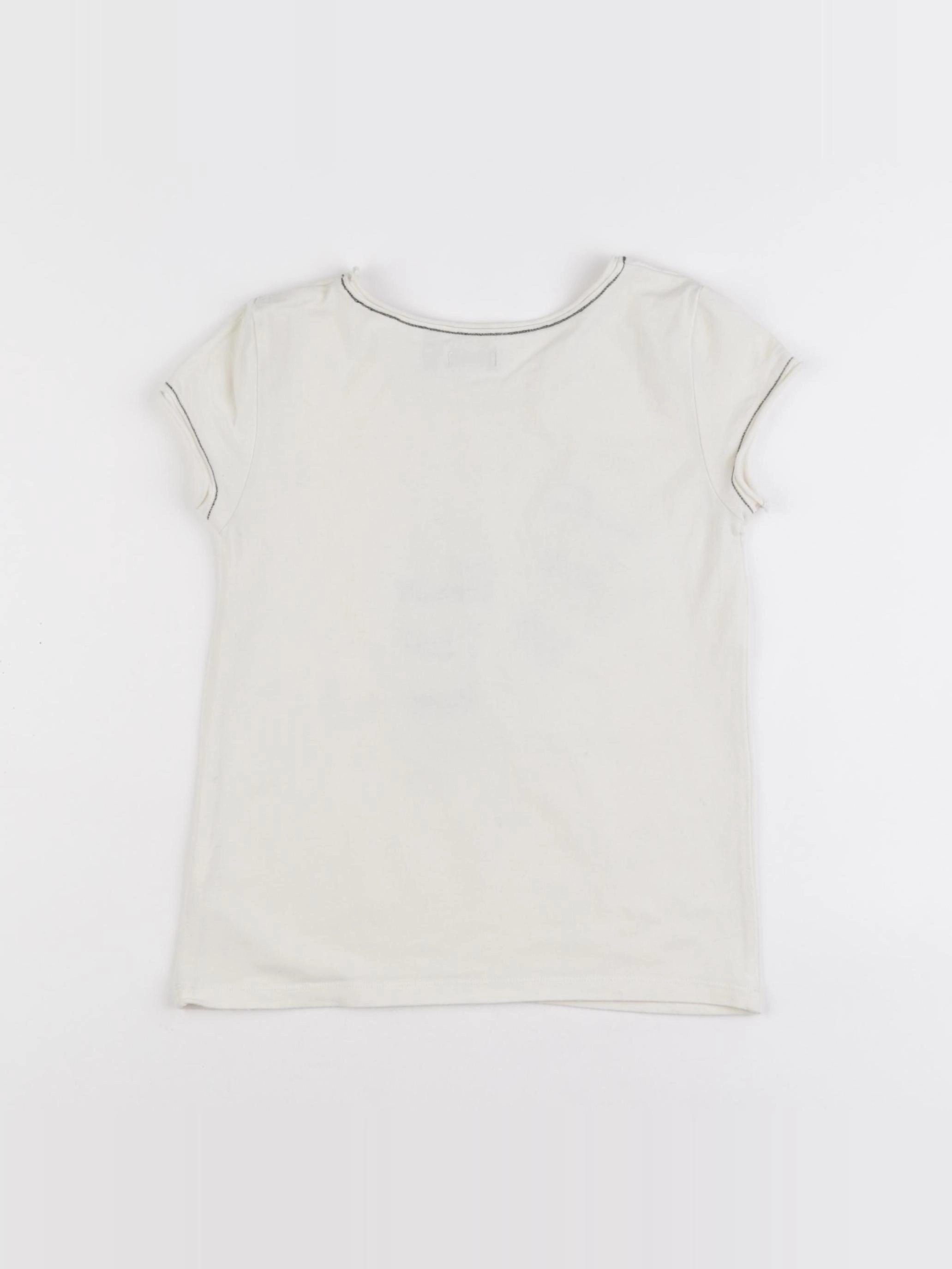 IKKS - tee-shirt beige - 8 ans