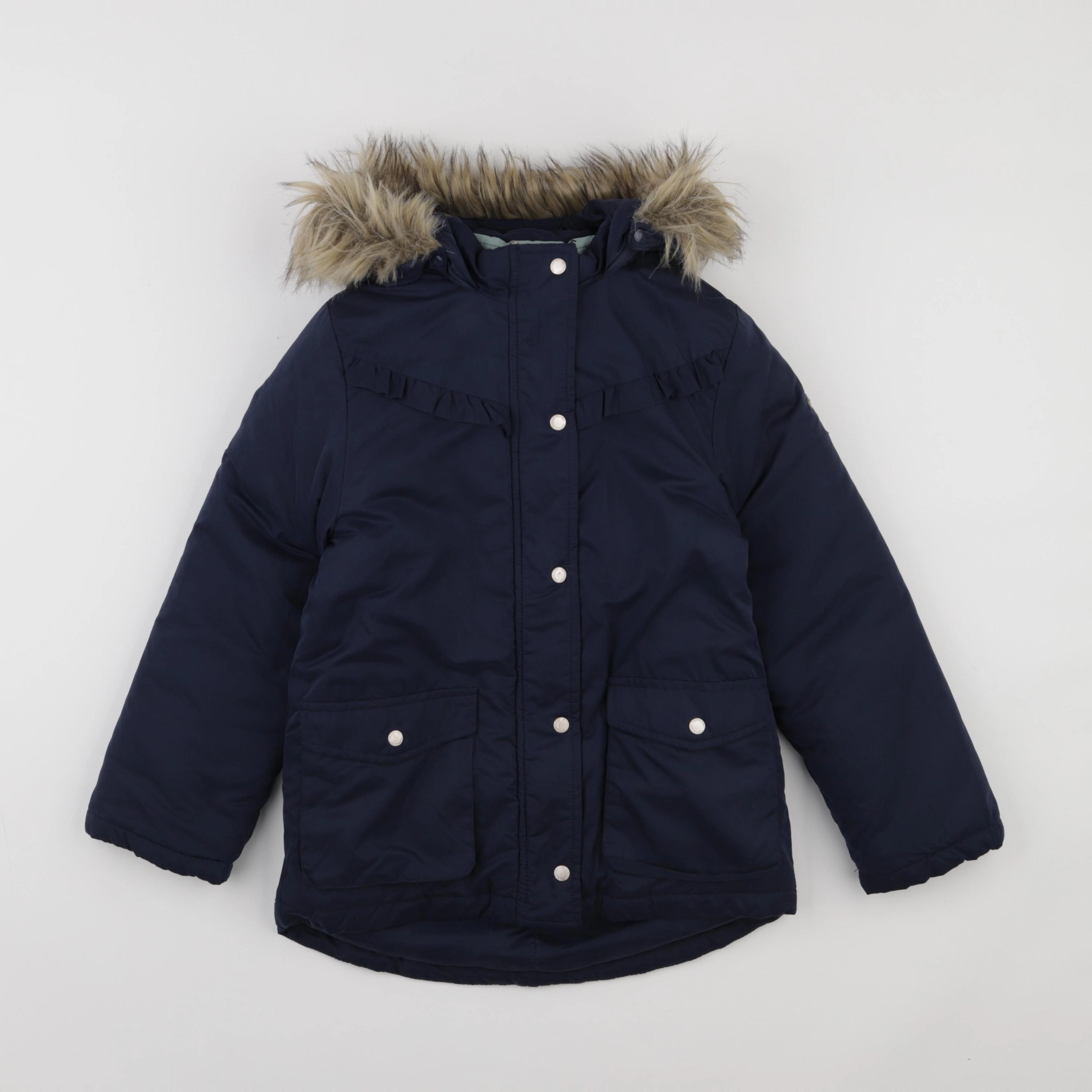 Vertbaudet - parka bleu - 8 ans