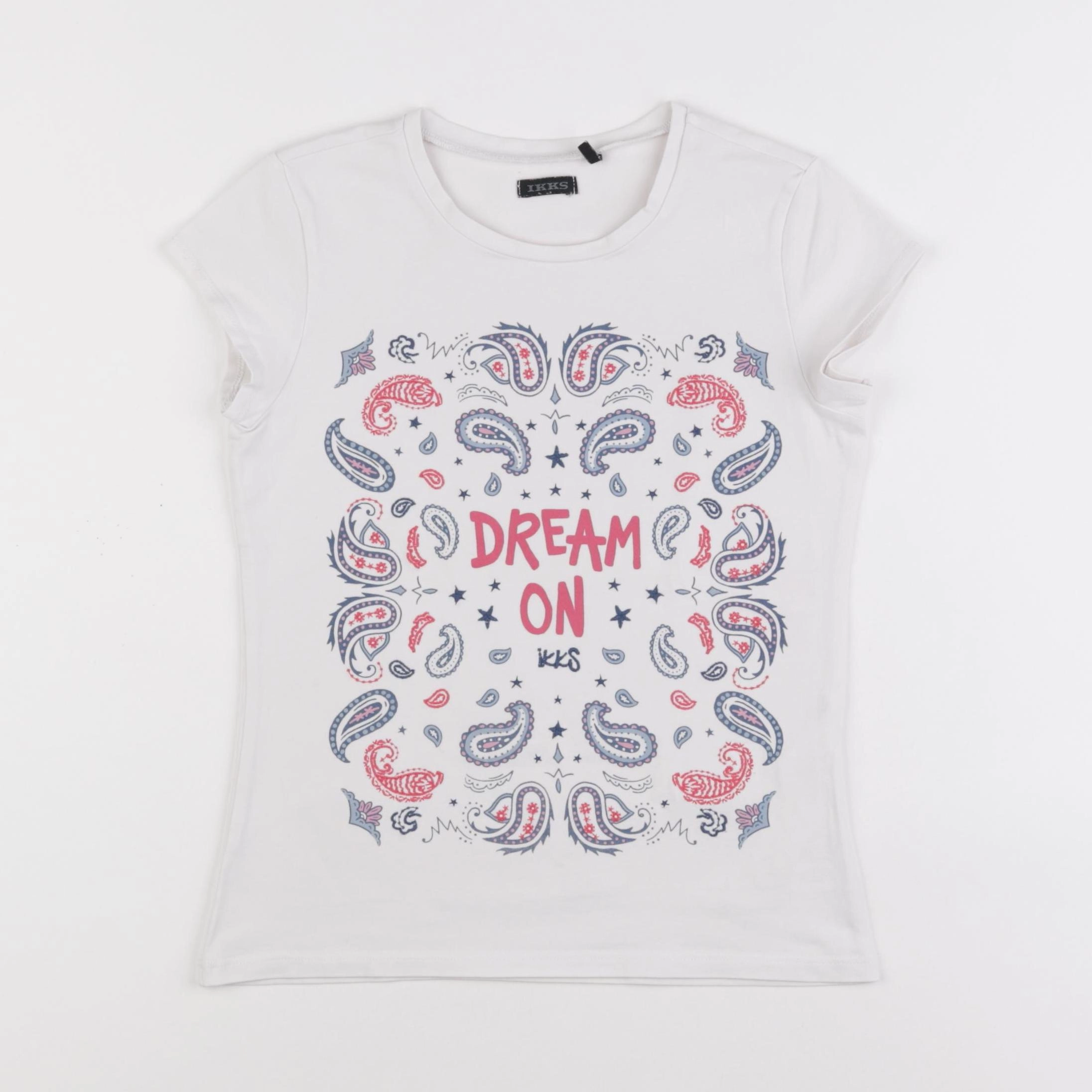 IKKS - tee-shirt blanc - 10 ans