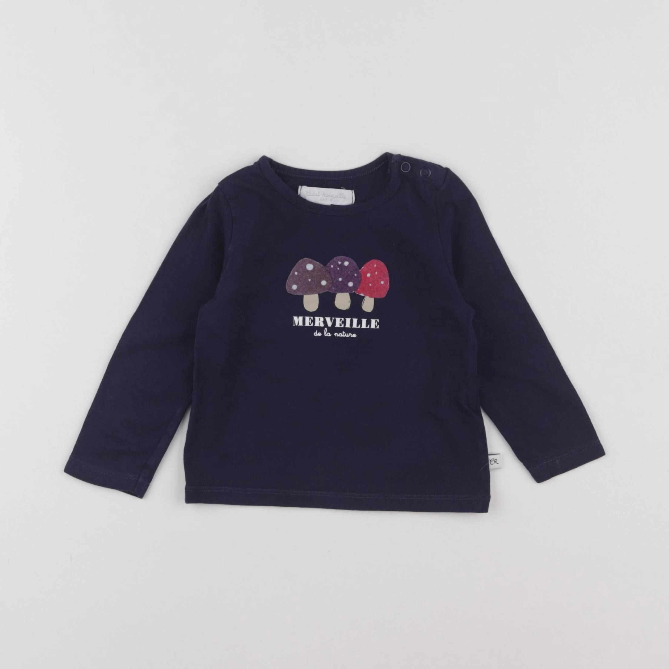 Cadet Rousselle - tee-shirt bleu - 12 mois