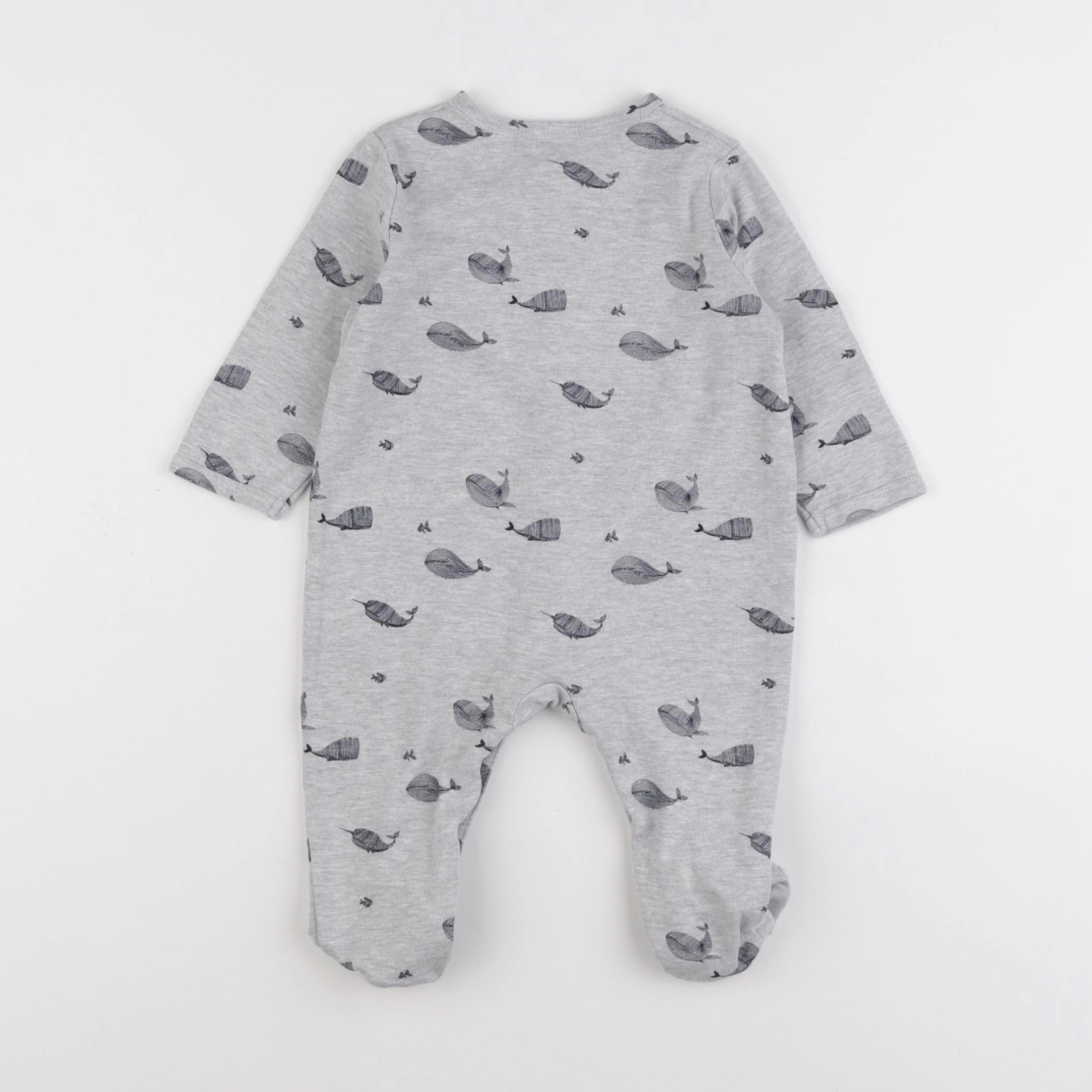 Vertbaudet - pyjama coton gris - 12 mois