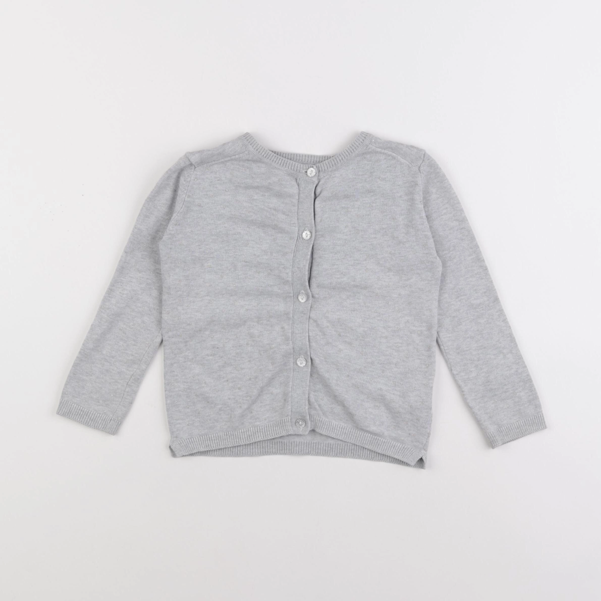 Vertbaudet - gilet gris - 3 ans
