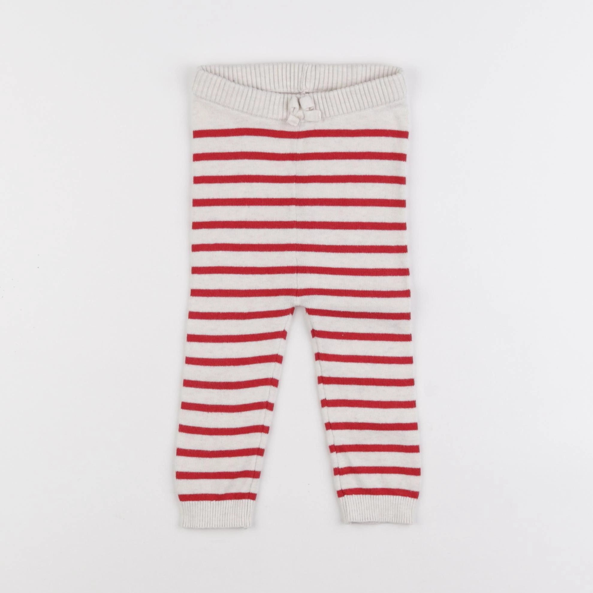 Vertbaudet - legging rouge - 9 mois