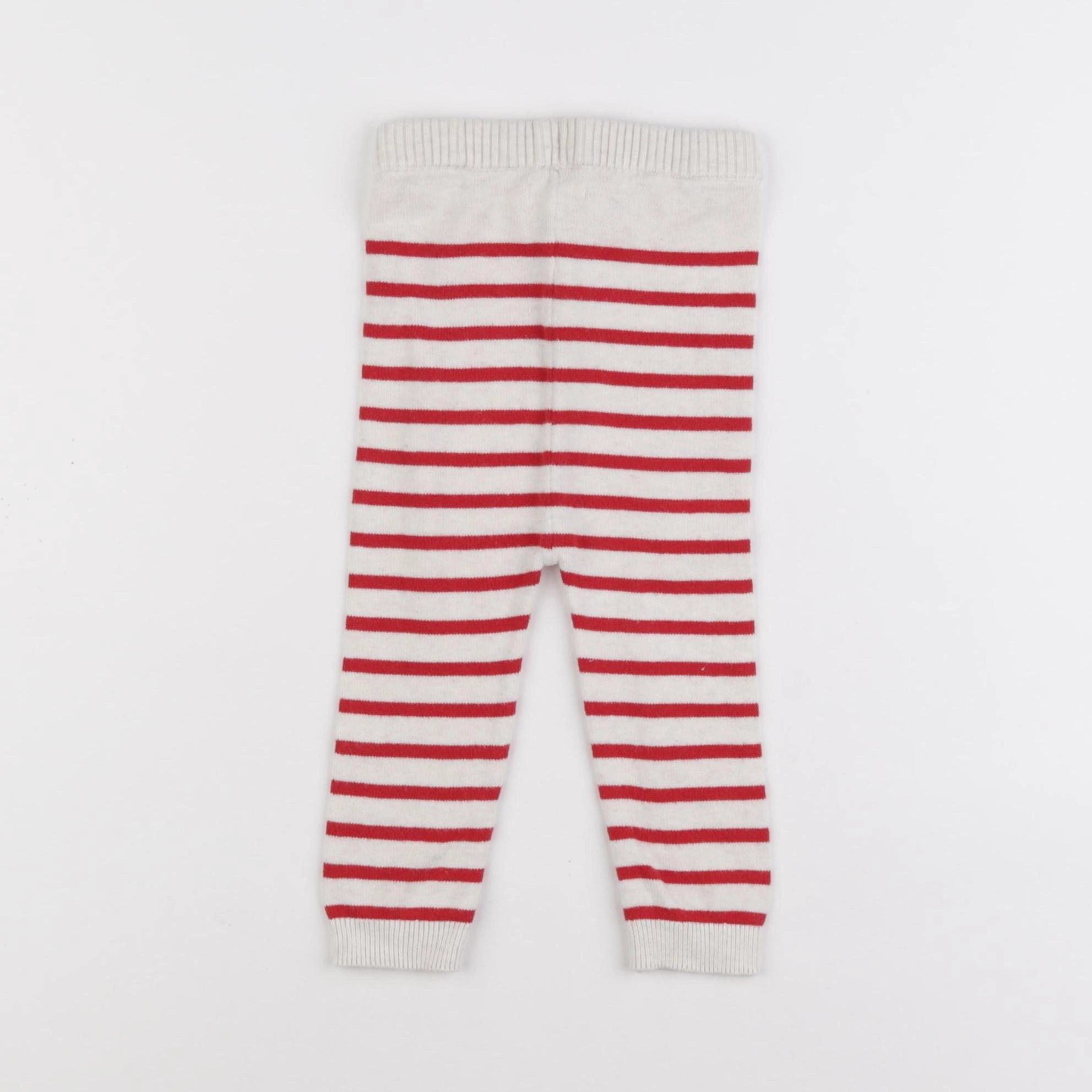 Vertbaudet - legging rouge - 9 mois