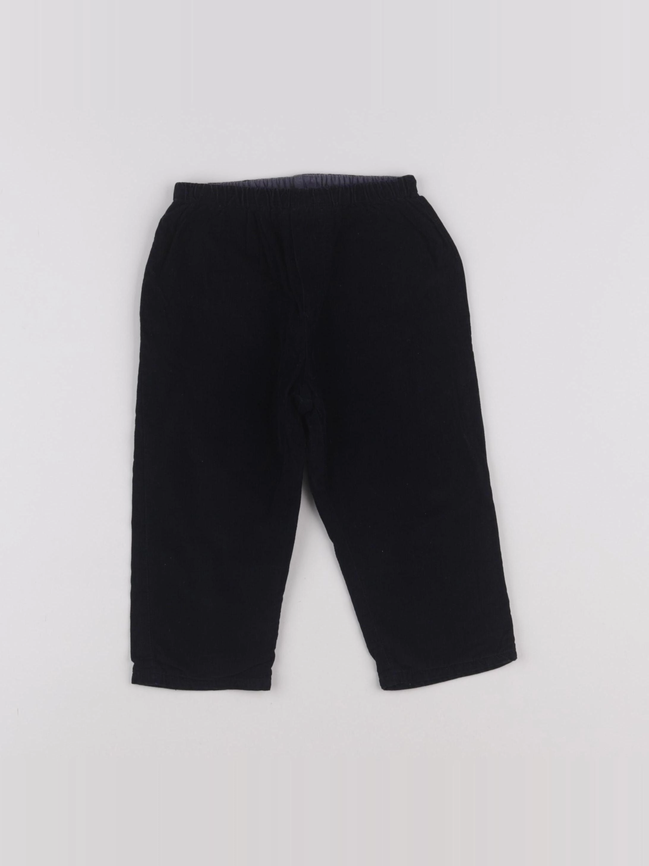 Jacadi - pantalon doublé bleu - 18 mois