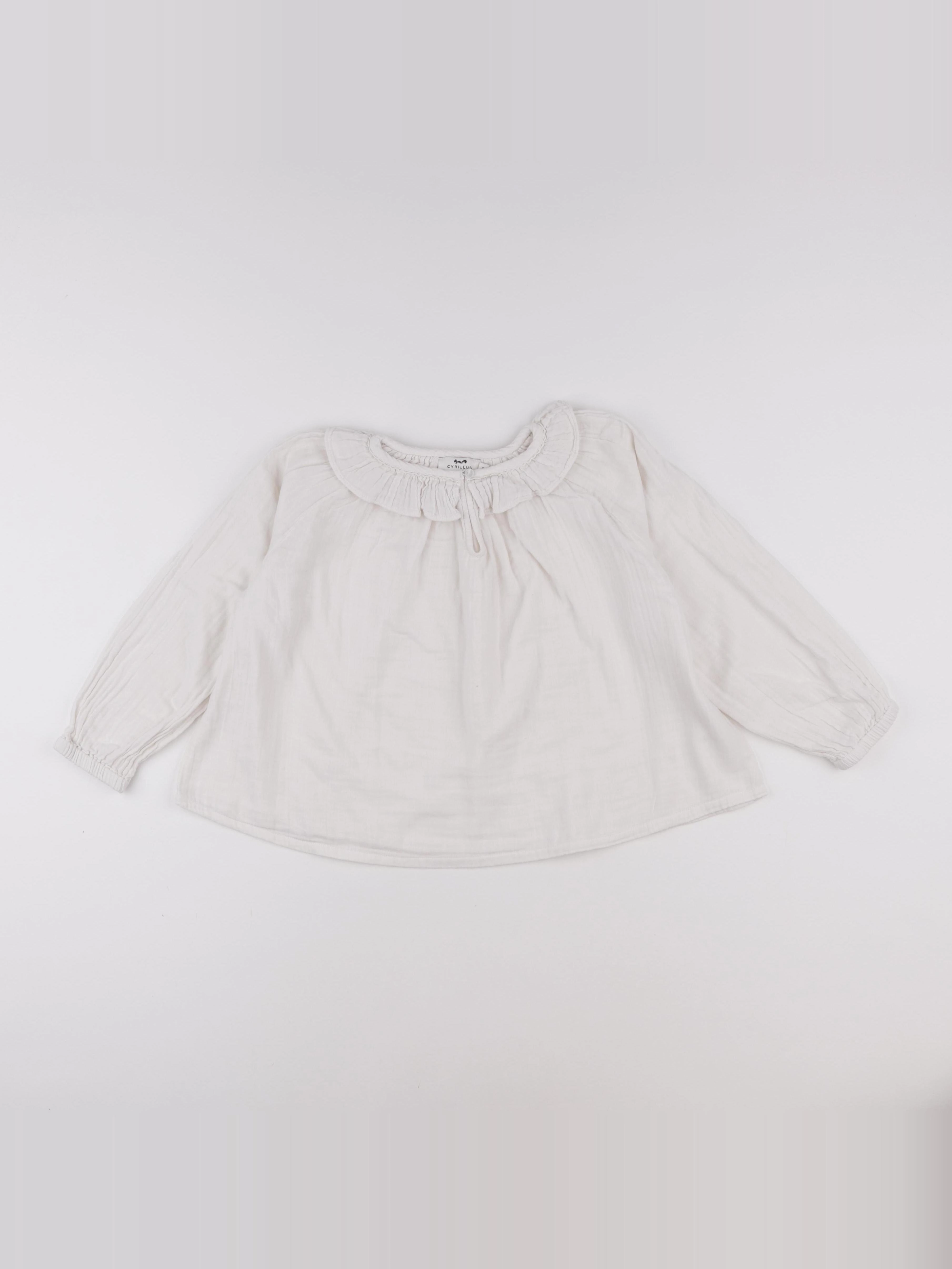 Cyrillus - blouse blanc - 6 ans