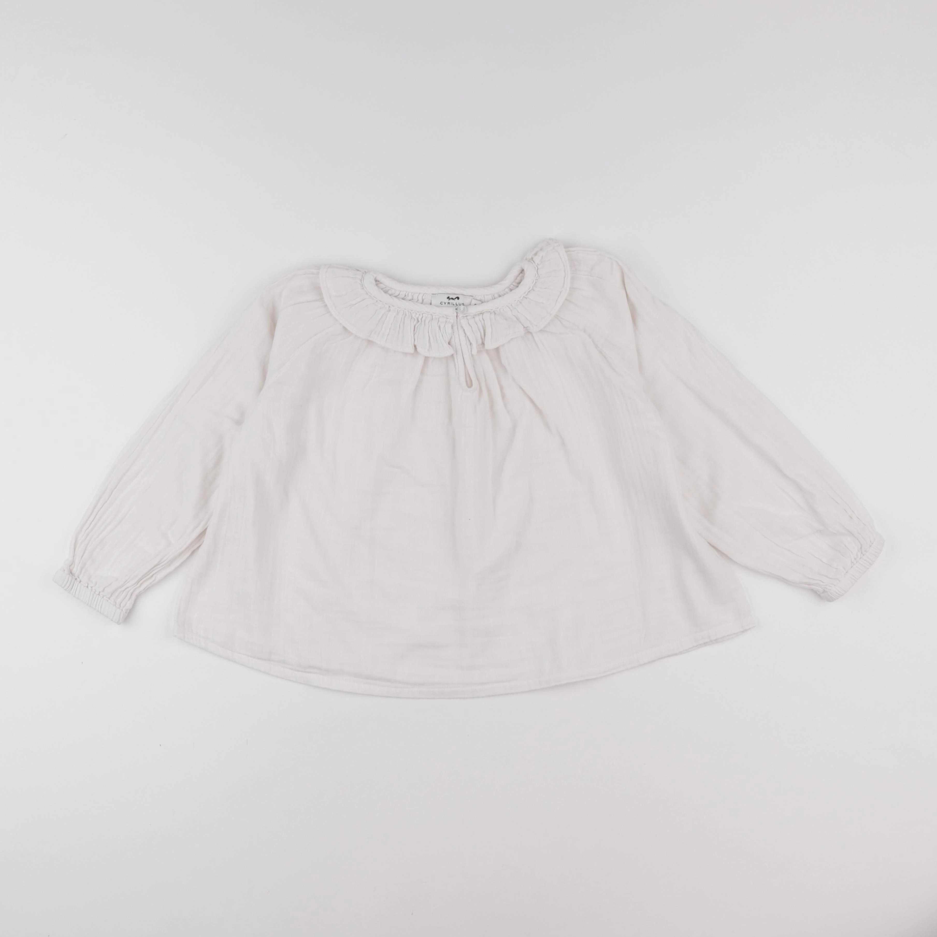 Cyrillus - blouse blanc - 6 ans